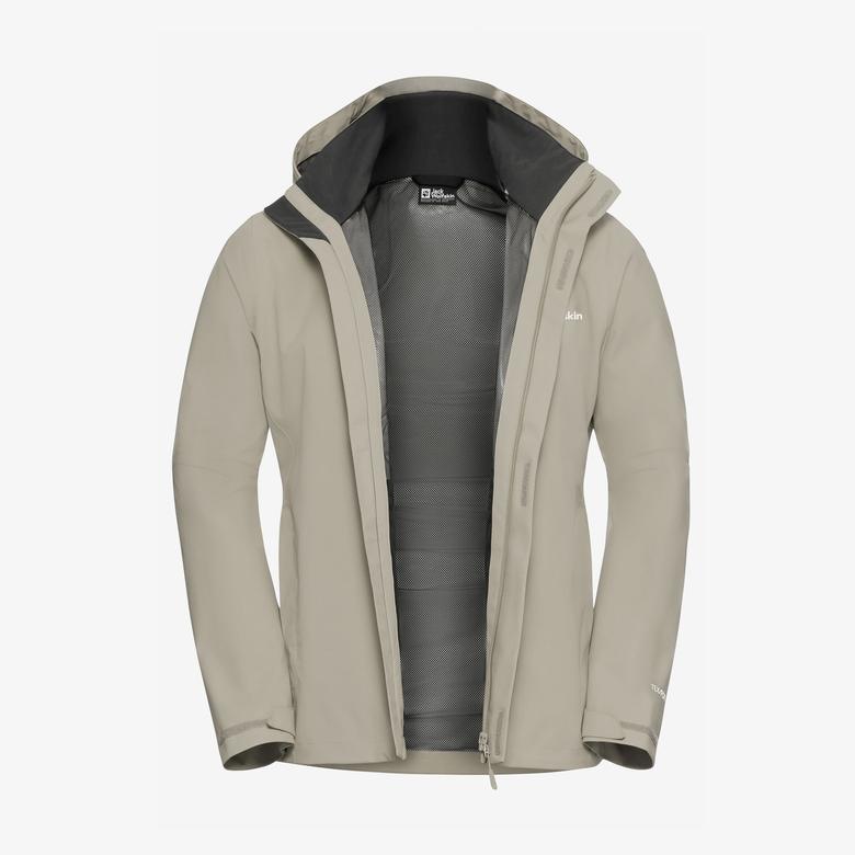 Jack Wolfskin Trailtime 2L Erkek Krem Outdoor Ceket