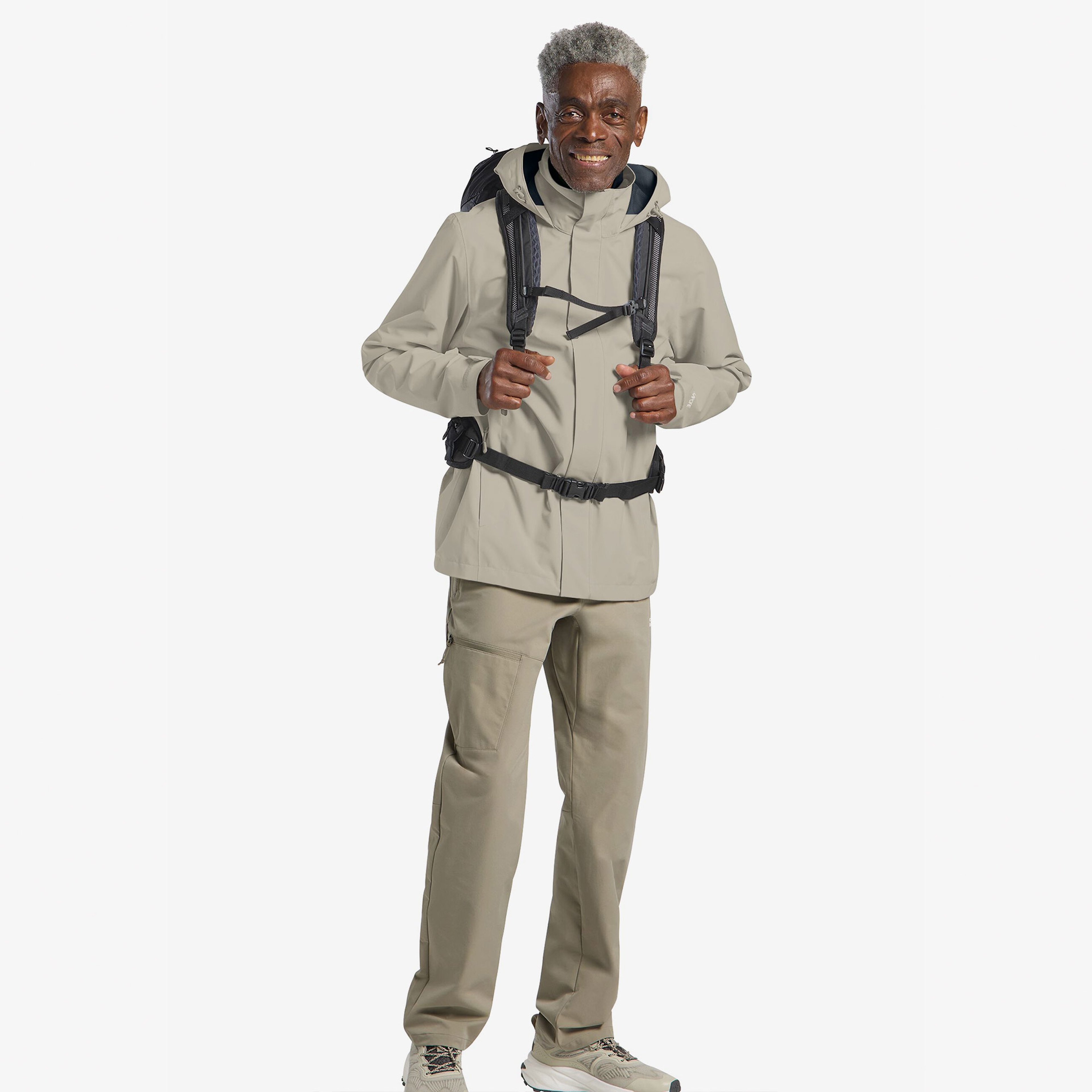 Jack Wolfskin Trailtime 2L Erkek Krem Outdoor Ceket