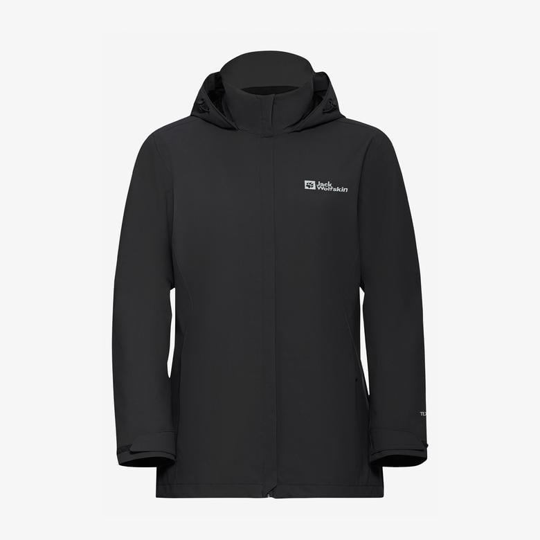 Jack Wolfskin Trailtime 2L Kadın Siyah Outdoor Ceket