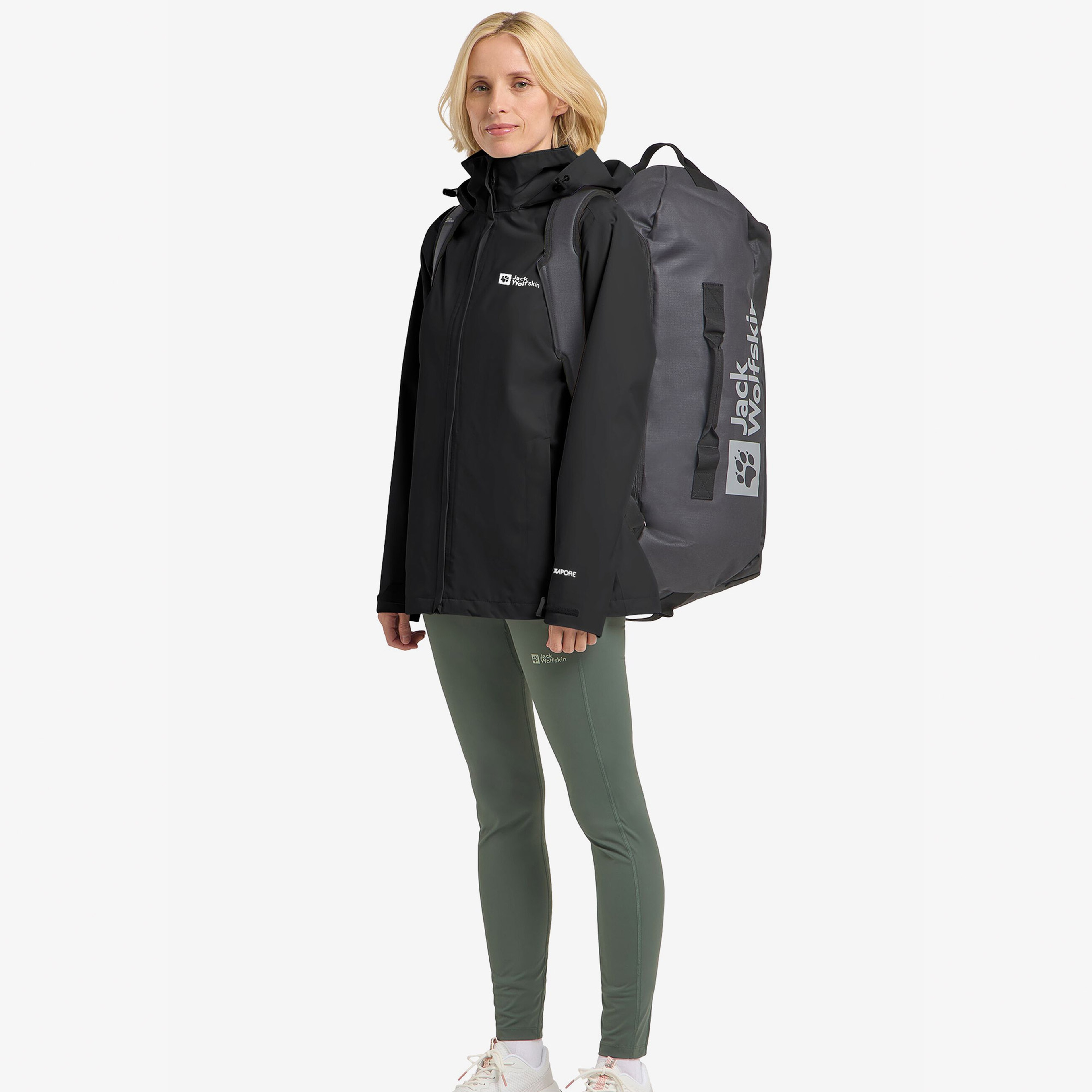 Jack Wolfskin Trailtime 2L Kadın Siyah Outdoor Ceket