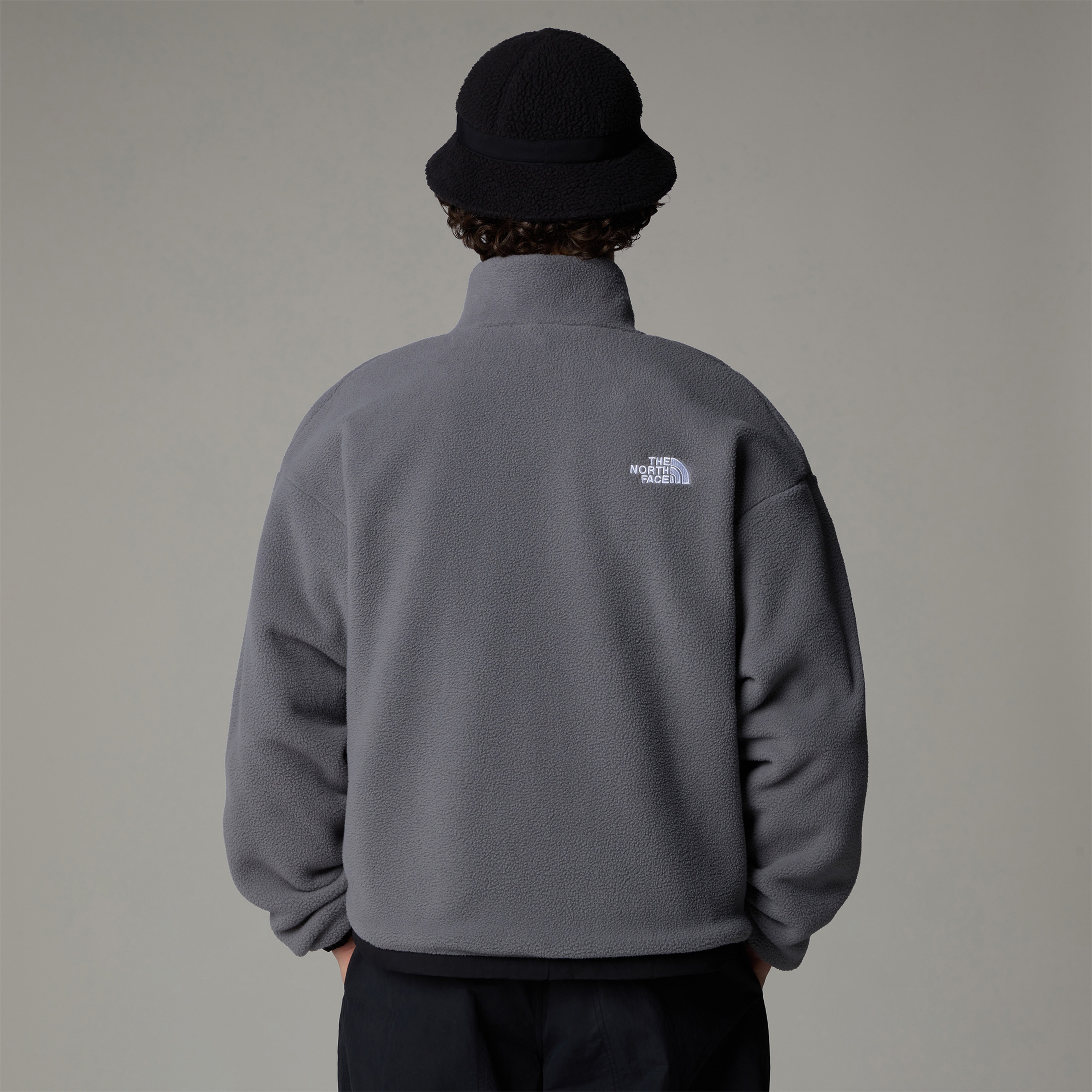 The North Face Erkek Yumiori Siyah/Koyu Gri Çift Taraflı Polar Mont