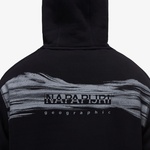 Napapijri B-Back Graphic Erkek Siyah Sweatshirt
