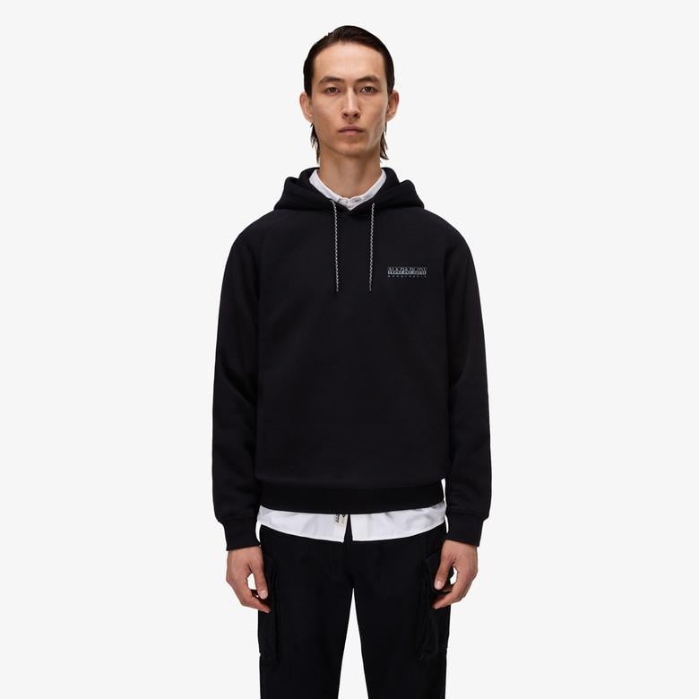 Napapijri B-Back Graphic Erkek Siyah Sweatshirt