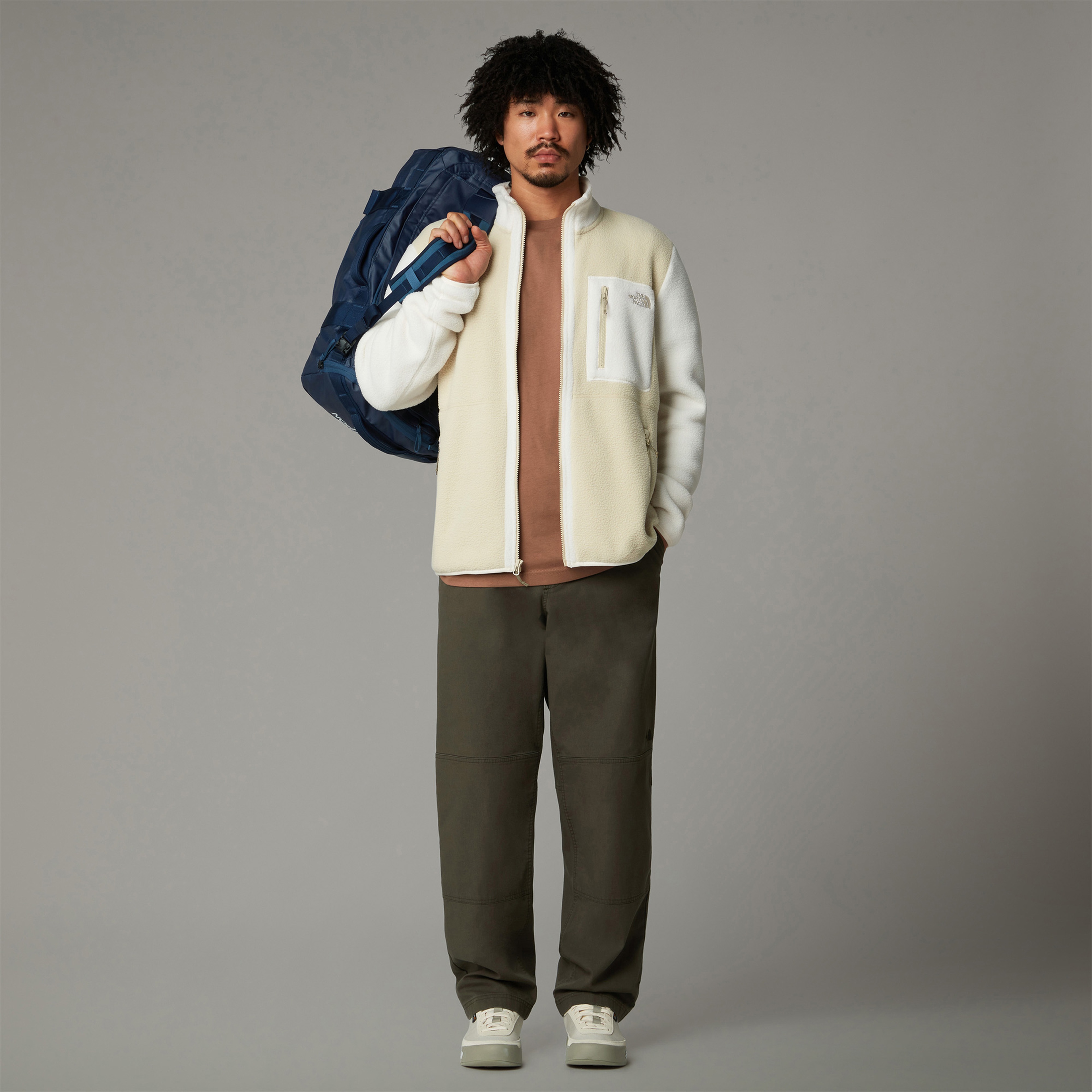 The North Face Erkek Yumiori Krem Fermuarlı Polar Mont