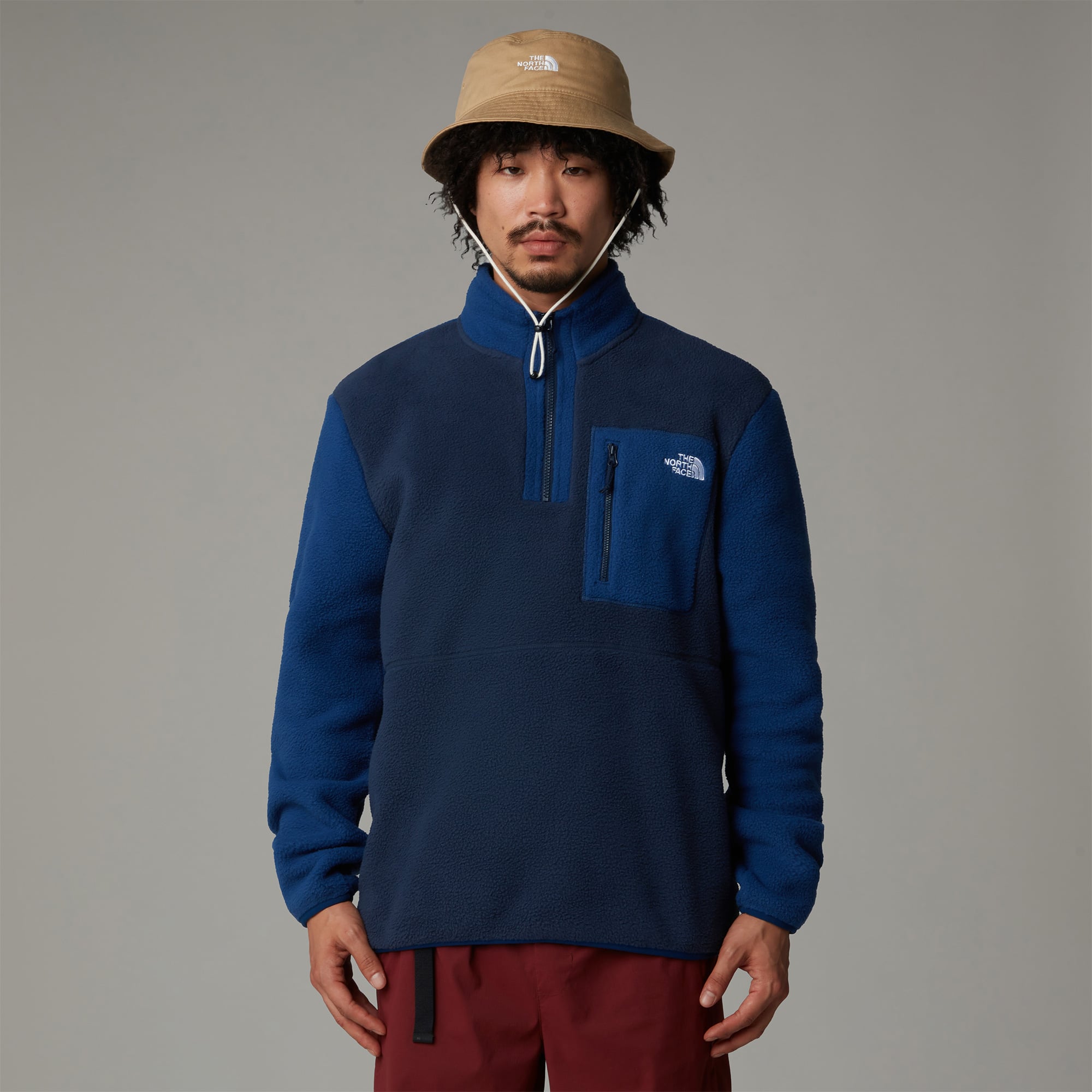 The North Face Yumiori 1/4 Zipped Erkek Mavi Polar