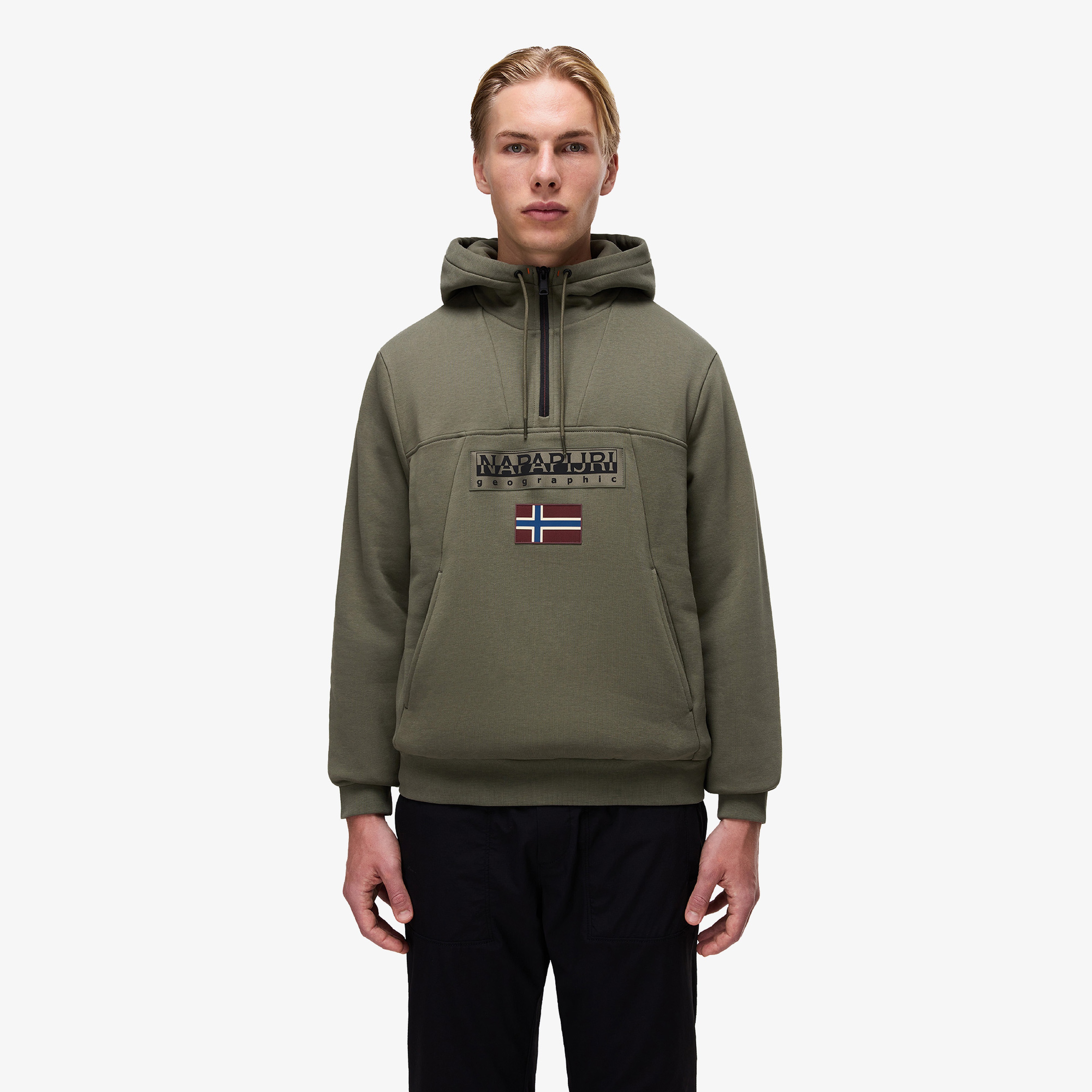 Napapijri Burgee Erkek Yeşil Sweatshirt