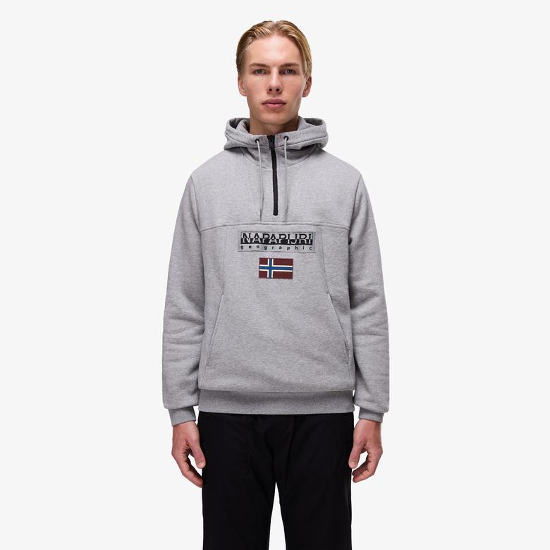 Napapijri Burgee Erkek Gri Sweatshirt