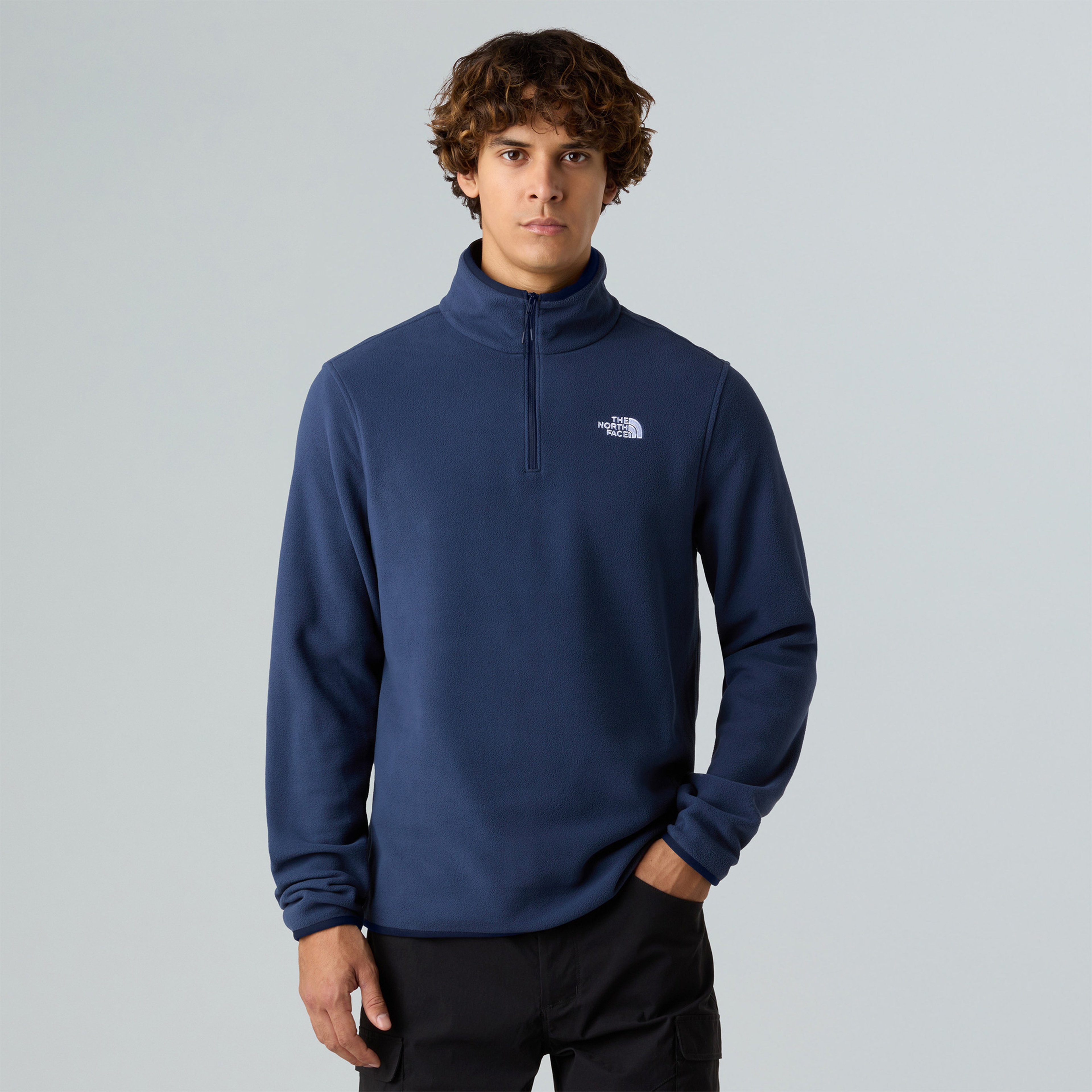 The North Face Glacier Fleece Fermuarlı Lacivert Polar Üst