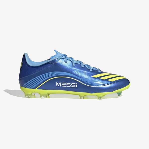 adidas F50 Messi League Firm-Multi Ground Erkek Mavi Çim Saha Kramponu