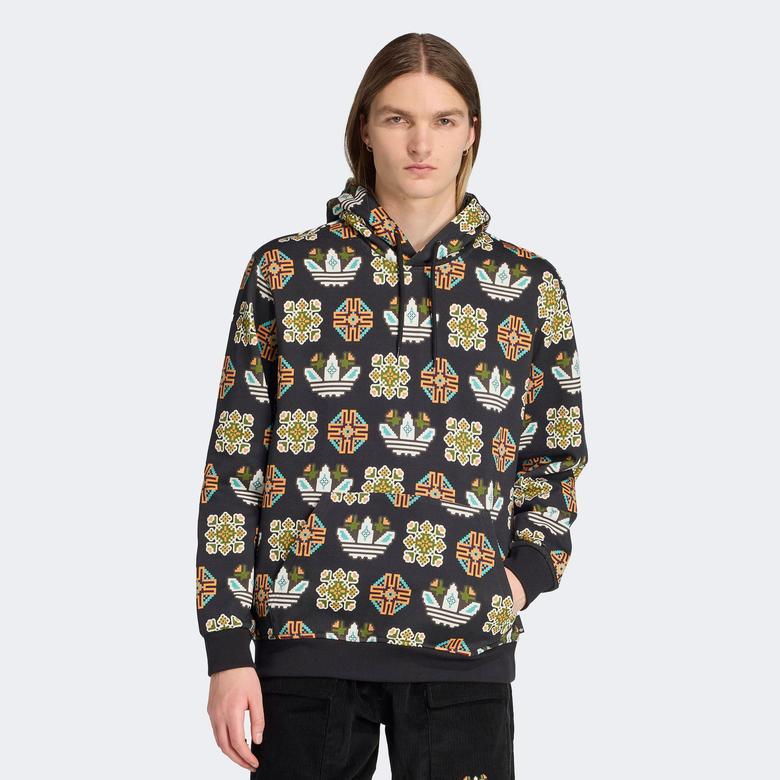 adidas Graphic Lo Hd Erkek Siyah Sweatshirt