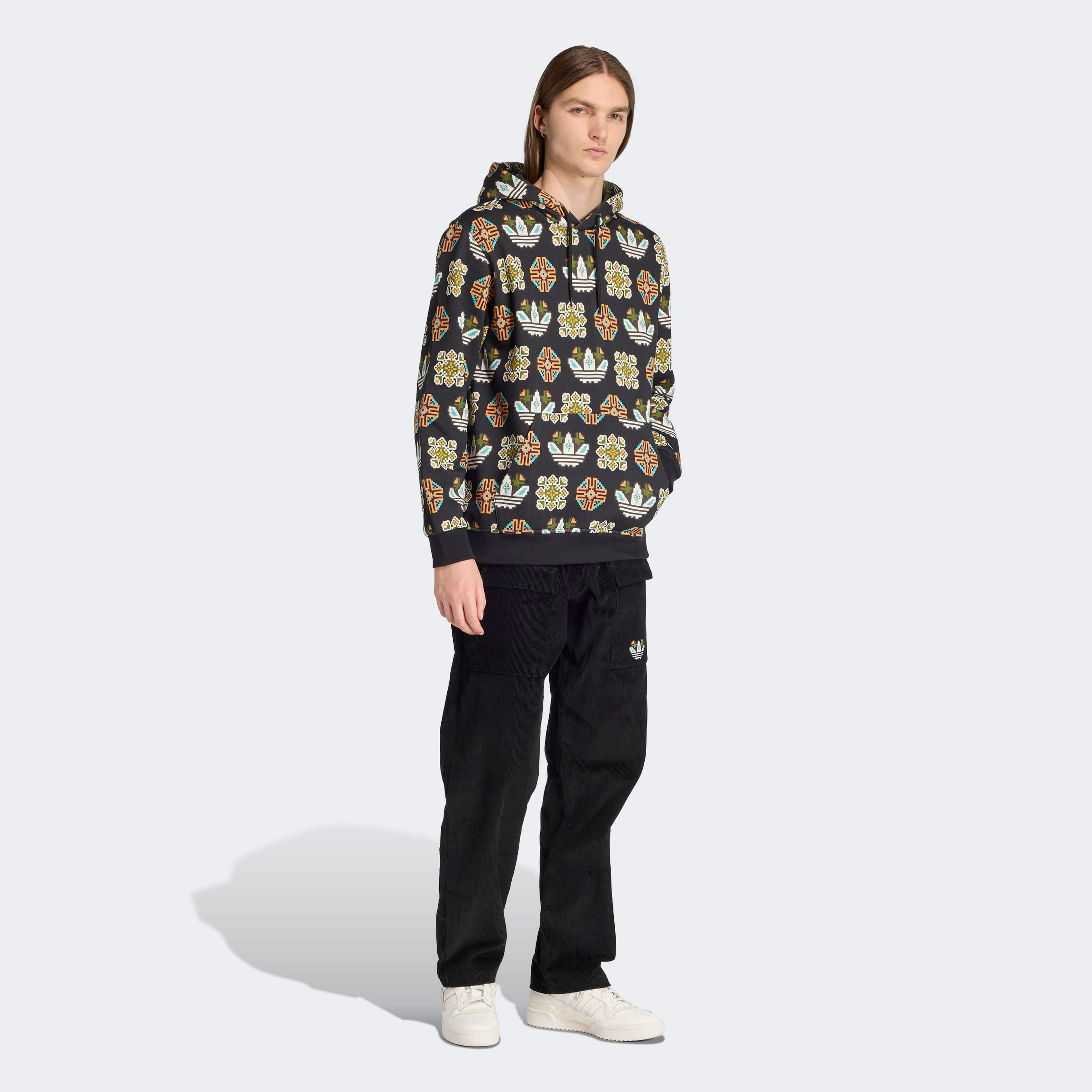 adidas Graphic Lo Hd Erkek Siyah Sweatshirt