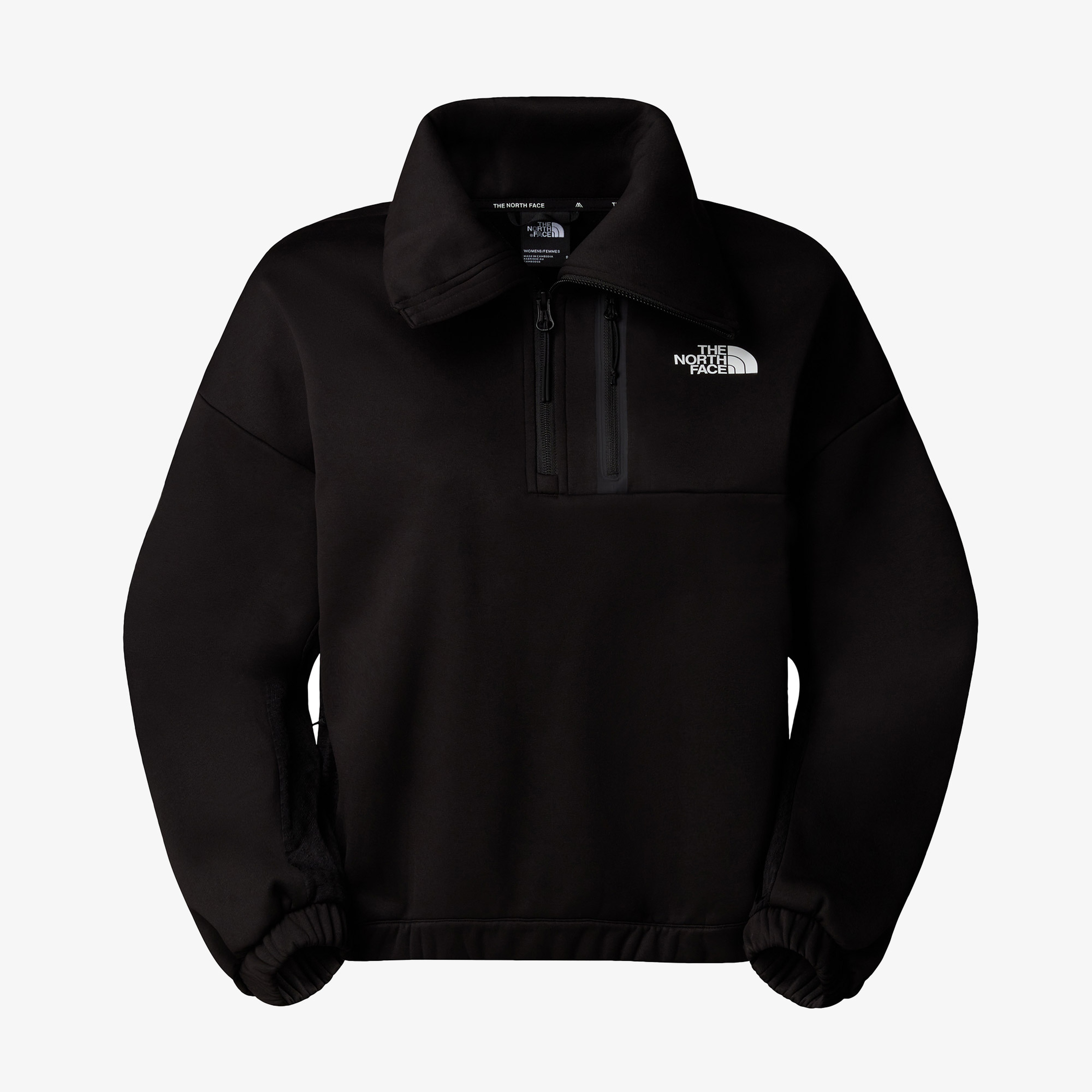 The North Face W Ma Fleece interest 1/4 Zip Kadın Siyah Outdoor Gömlek