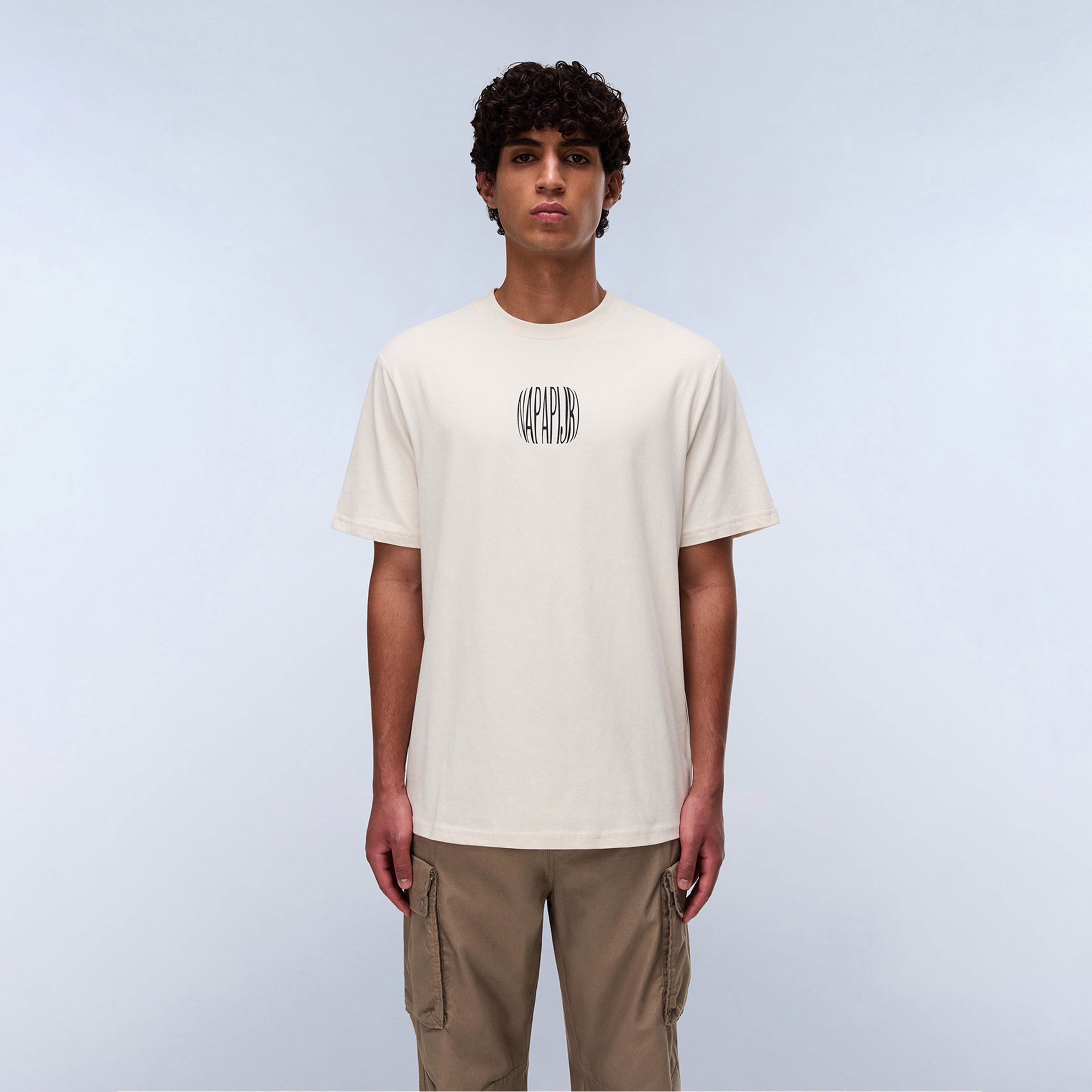 Napapijri Erkek Beyaz T-Shirt