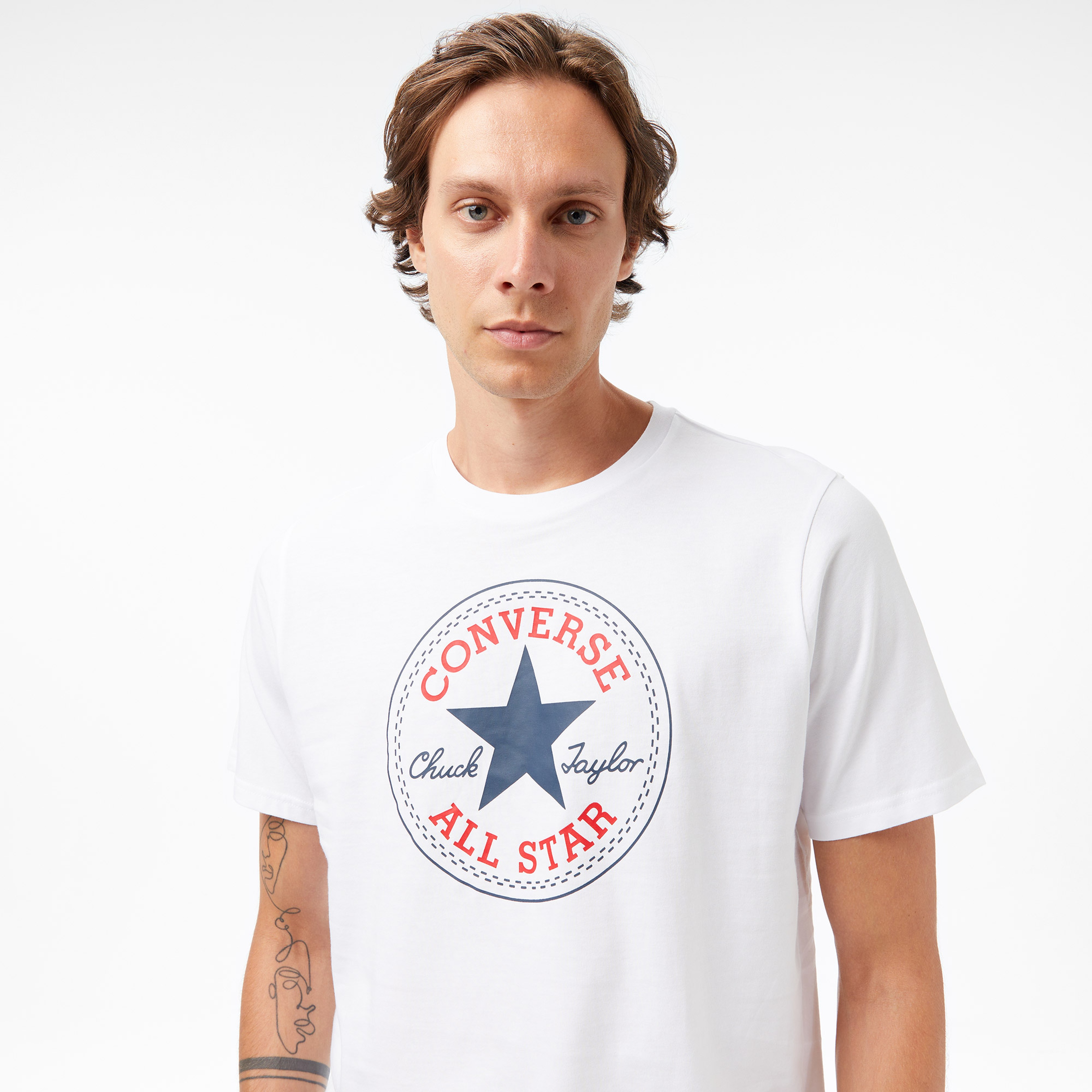 Converse Erkek Beyaz T-Shirt