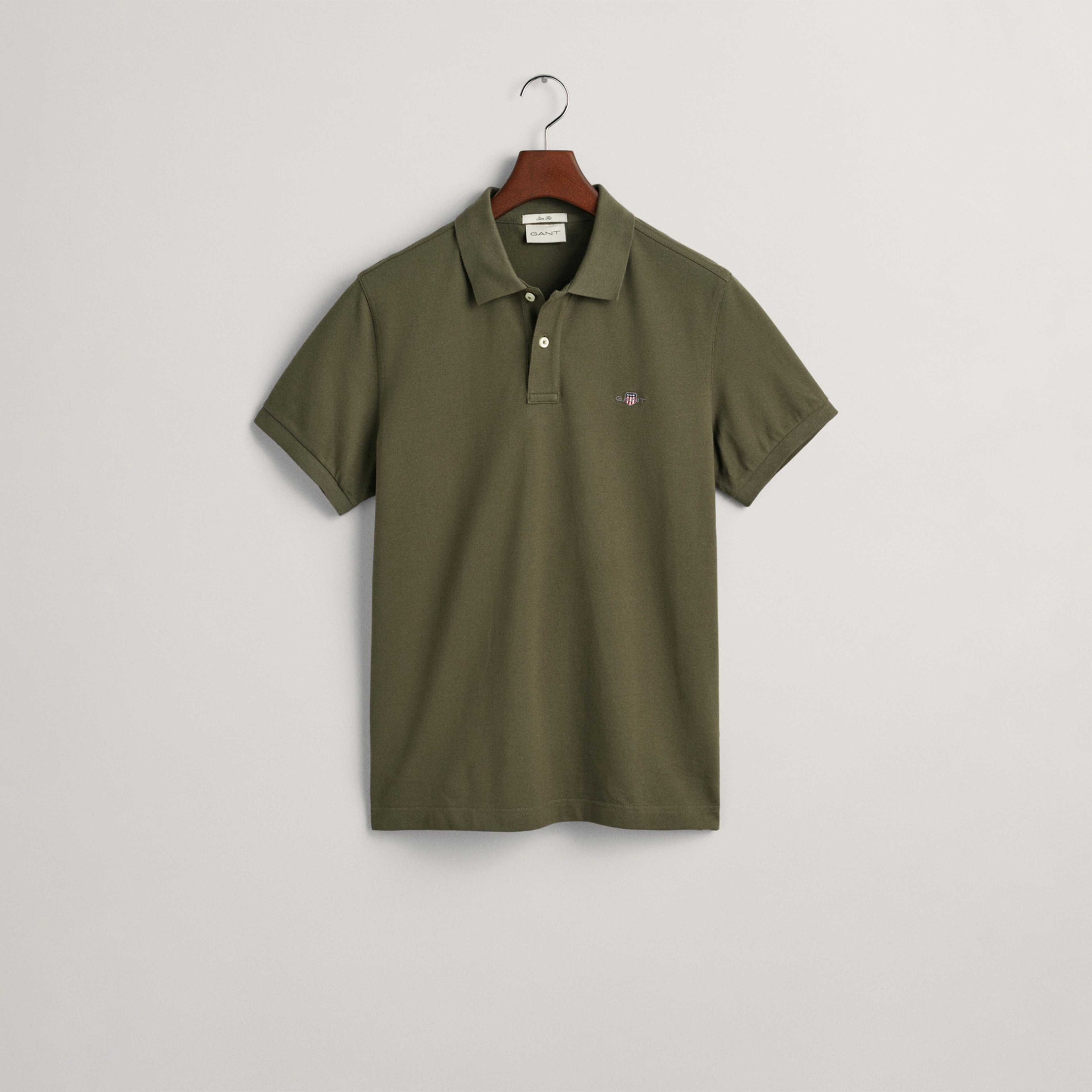 GANT Erkek Kahverengi Slim Fit Polo