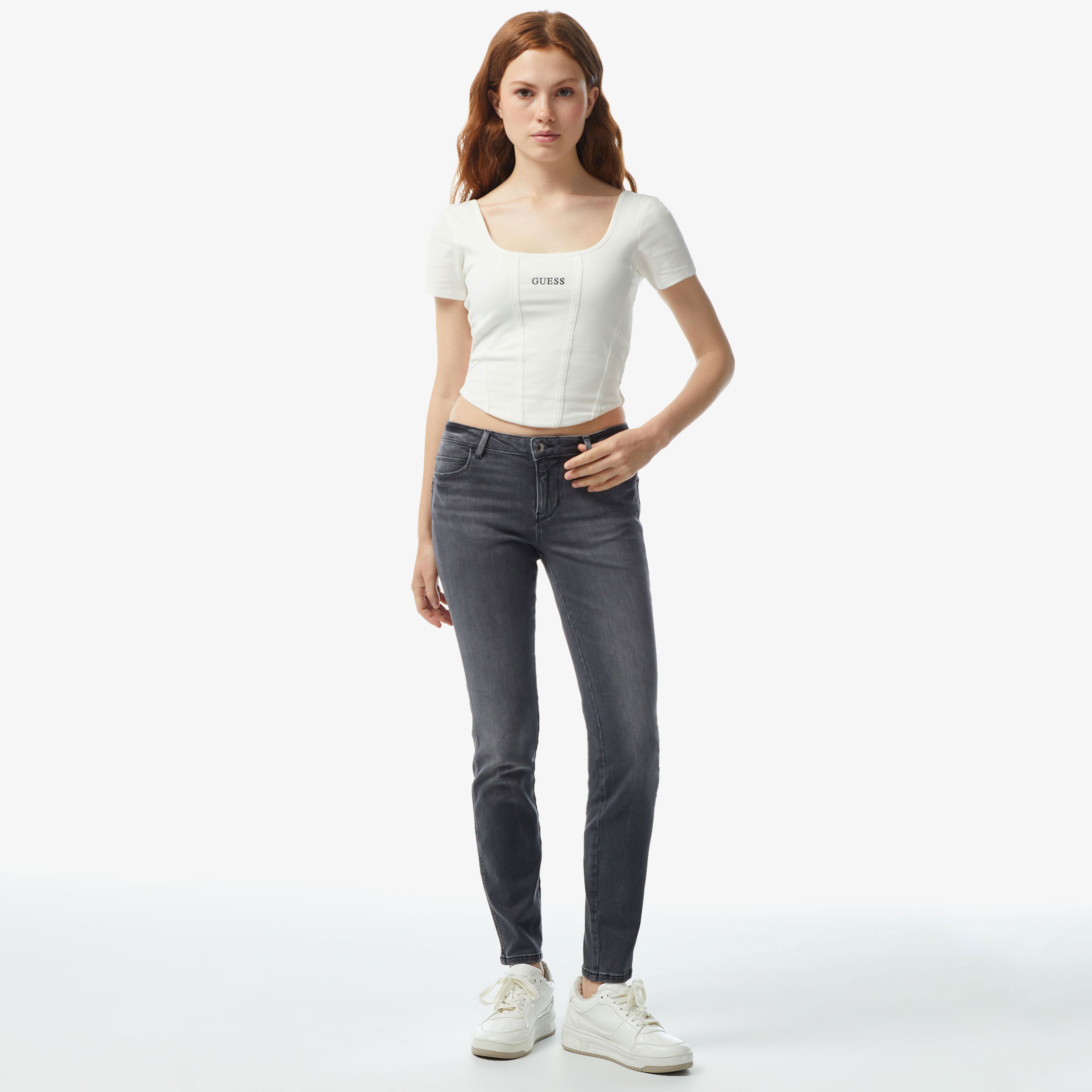 Guess Kadın Gri Pantolon