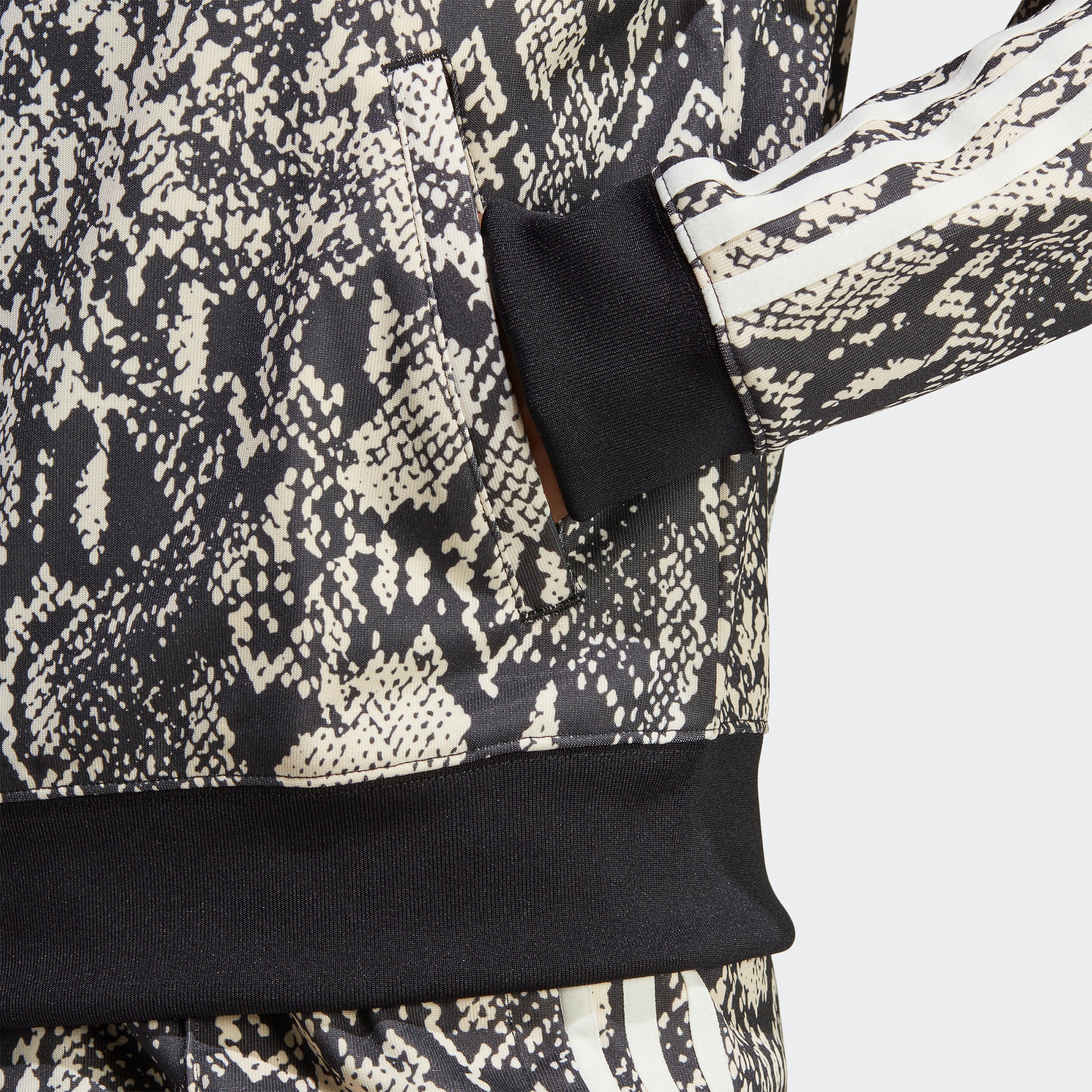 adidas Python Allover Print Kadın Gri Eşofman Üstü