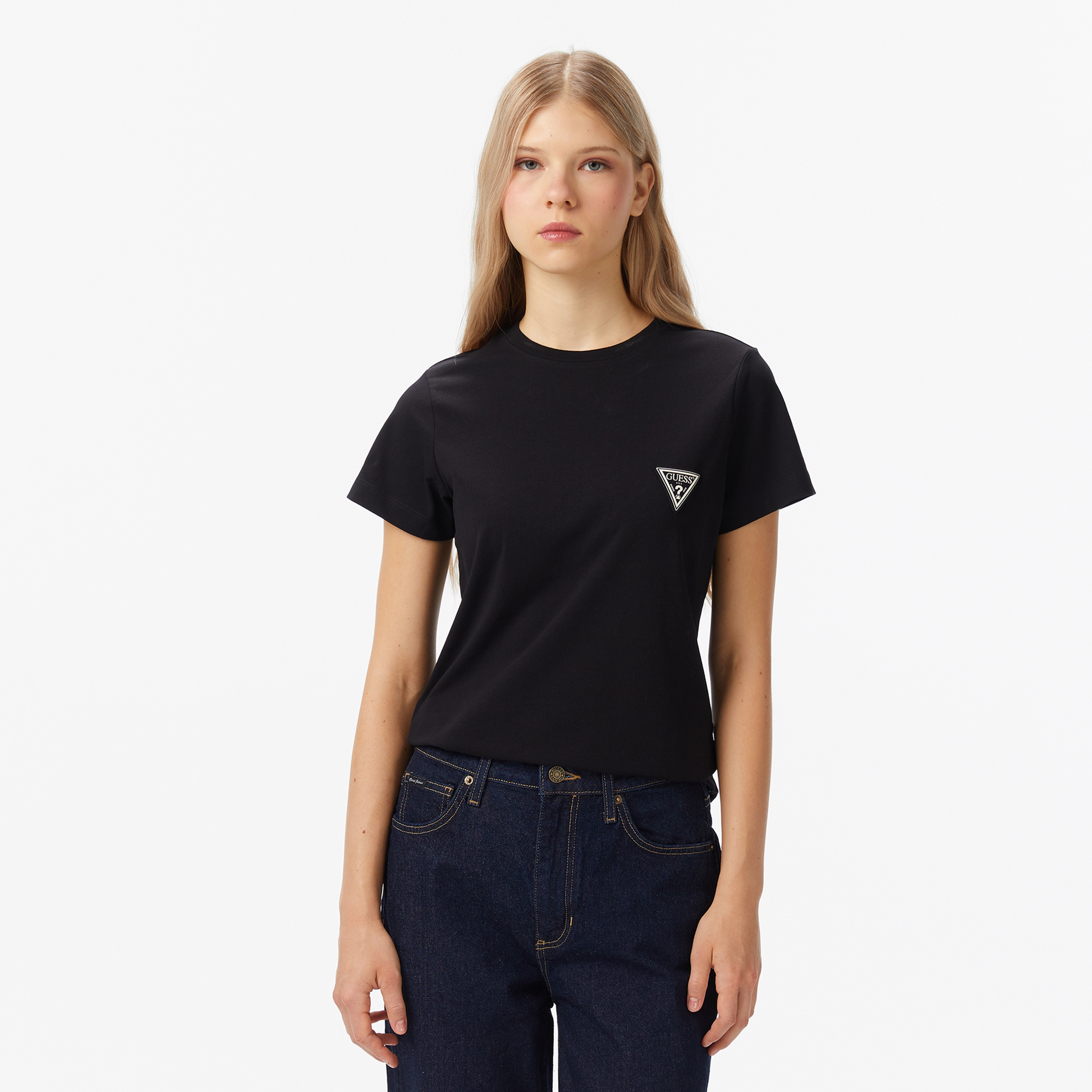 Guess Kadın Siyah T-Shirt