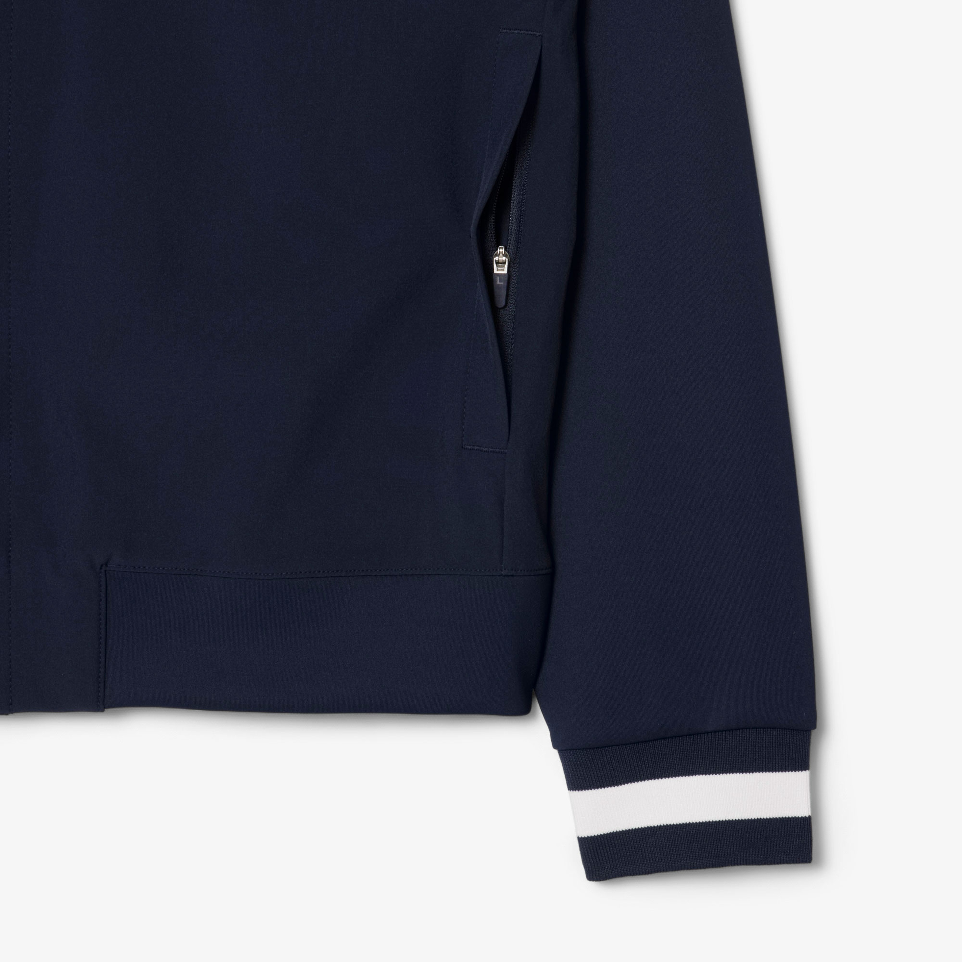 Erkek Hakim Yaka Baskılı Lacivert Ceket