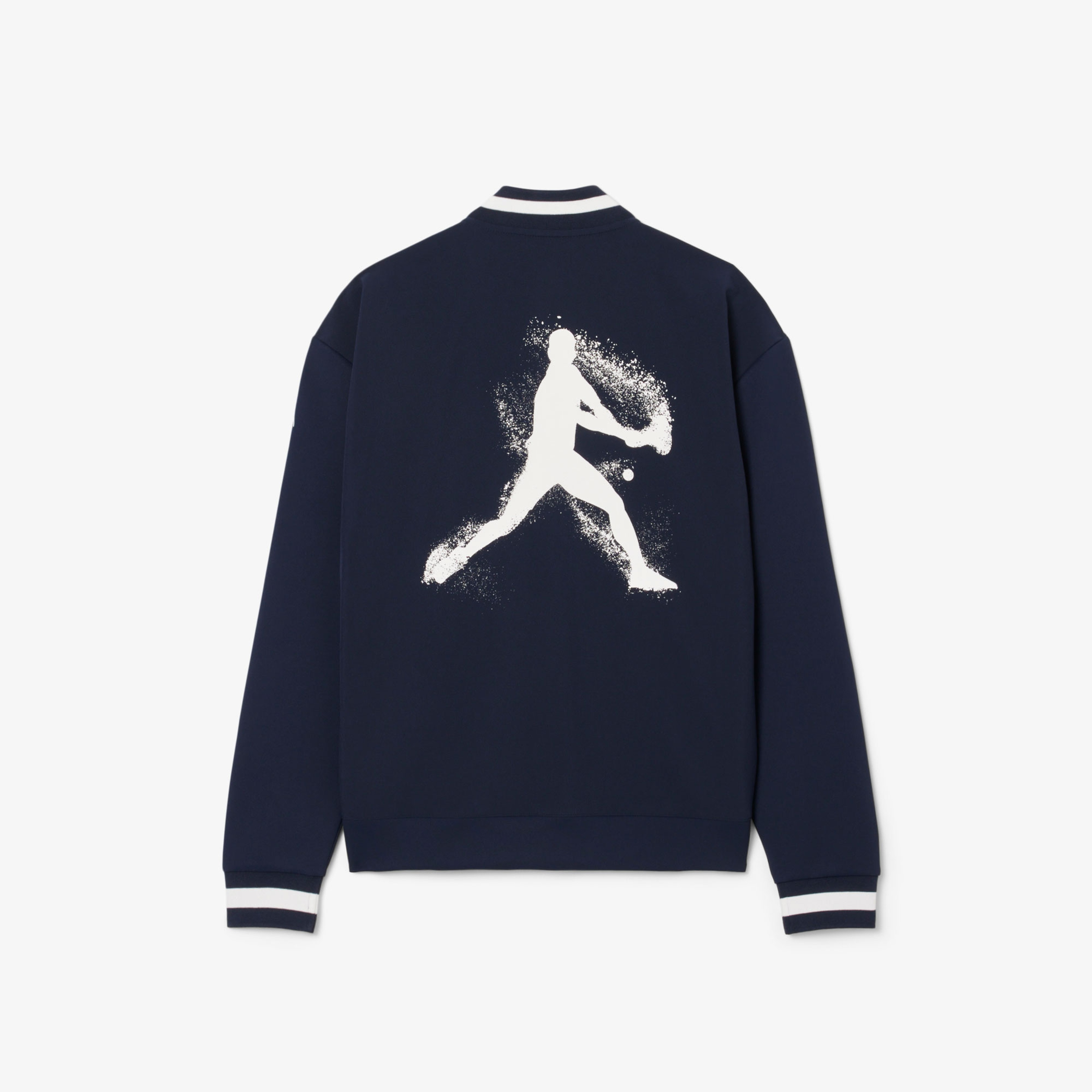 Erkek Hakim Yaka Baskılı Lacivert Ceket