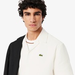 Lacoste Relaxed Fit Erkek Beyaz Kısa Kollu Gömlek