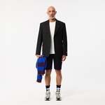 Erkek Slim Fit Siyah Bermuda Şort