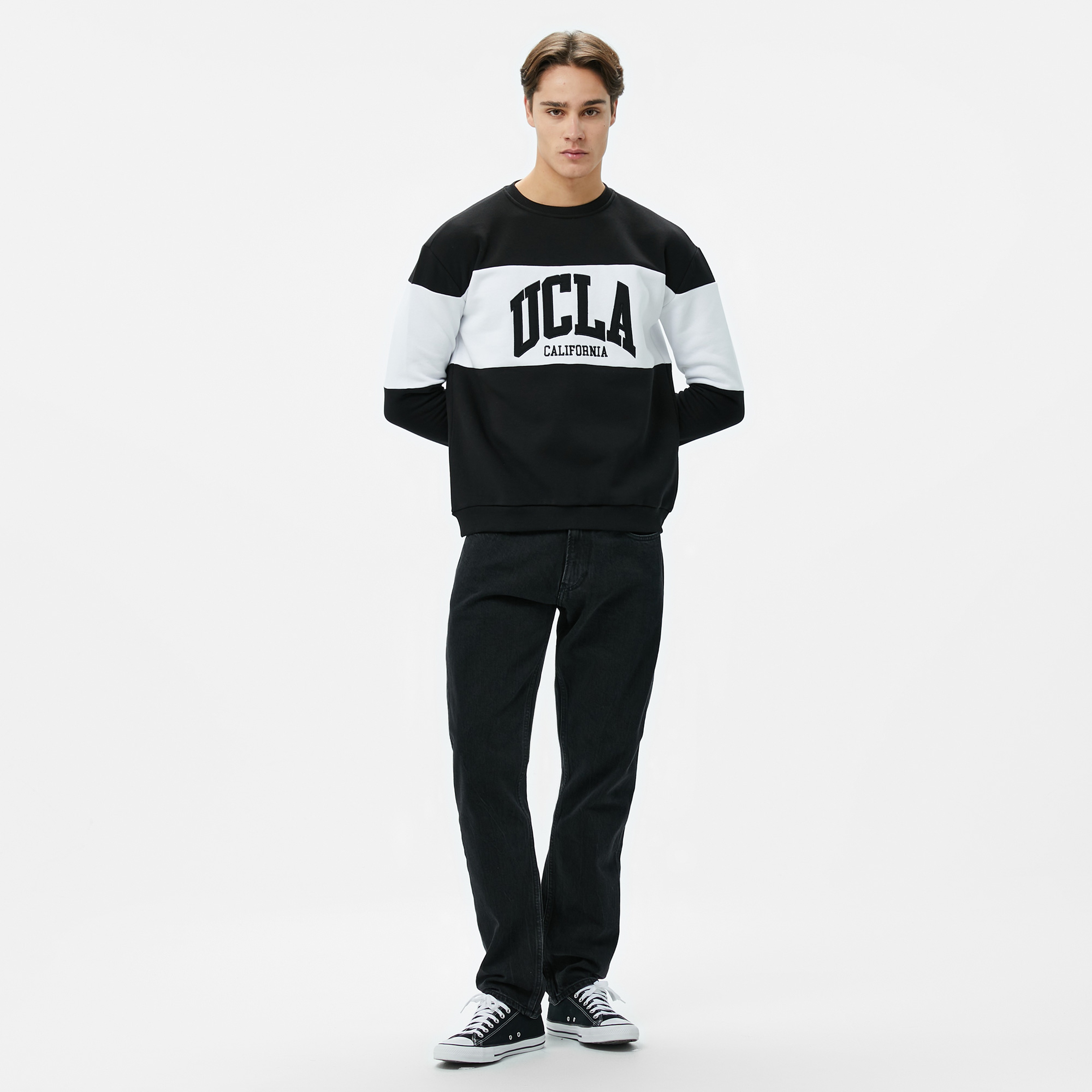 Ucla Archer Erkek Siyah Sweatshirt