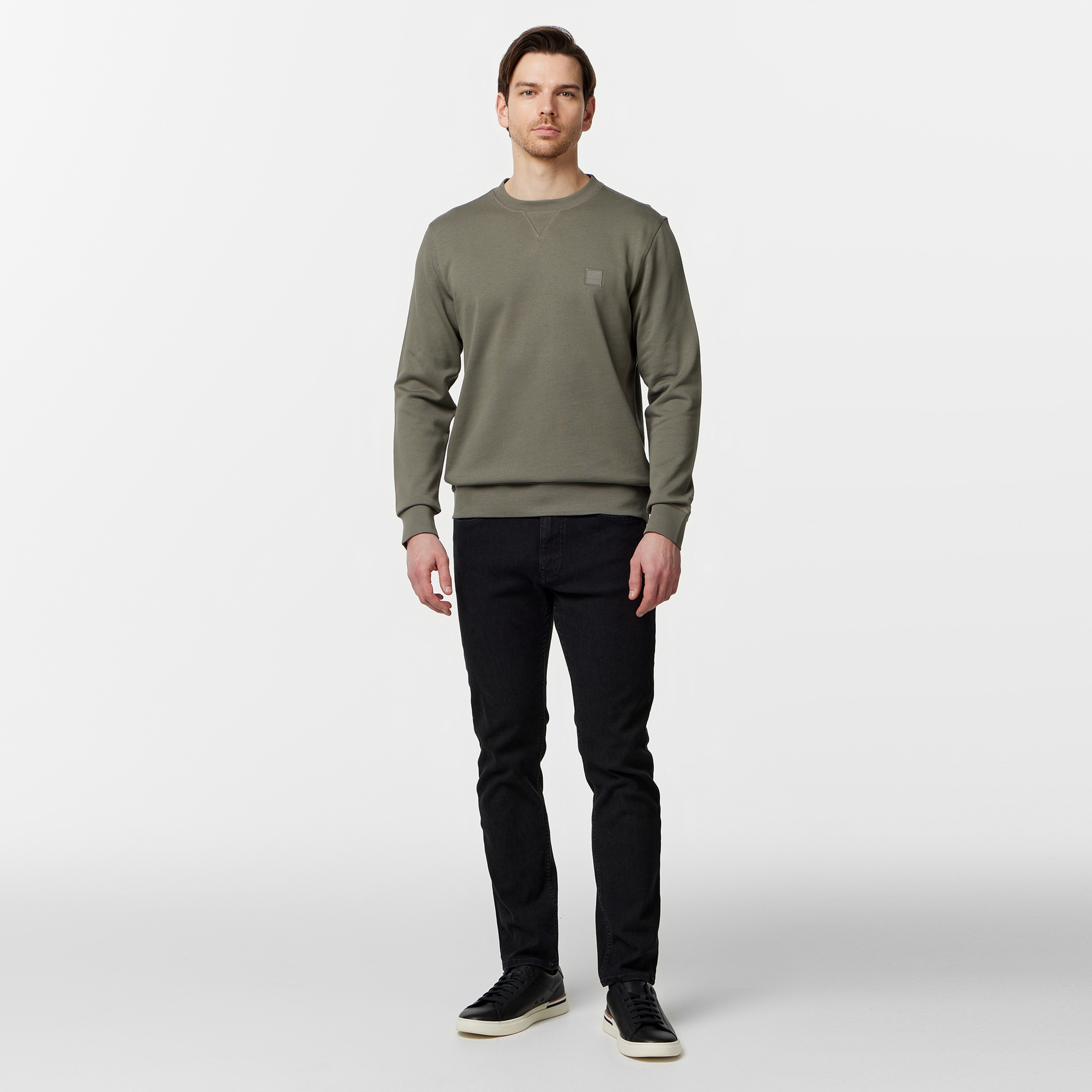 Boss Erkek Gri Sweatshirt