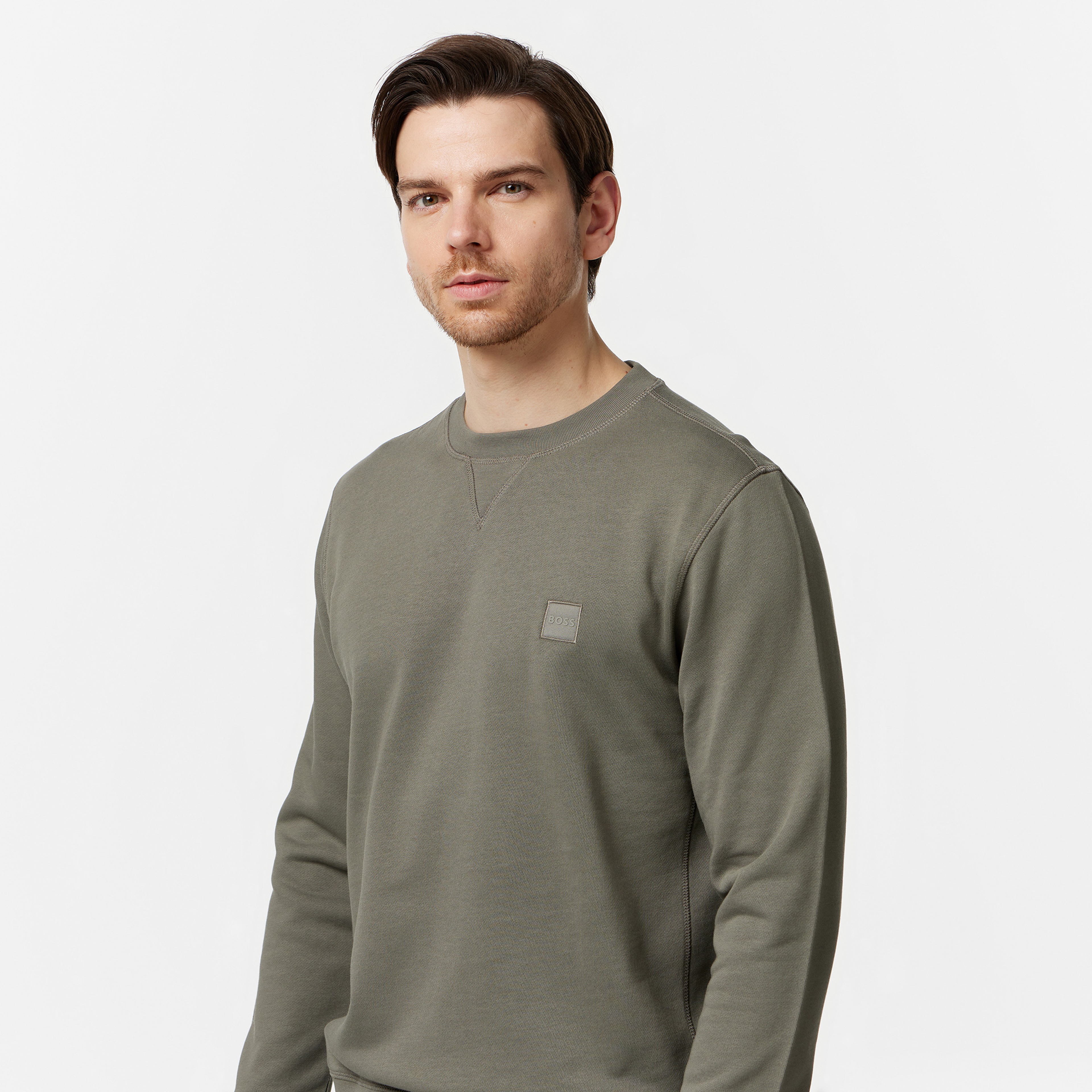 Boss Erkek Gri Sweatshirt