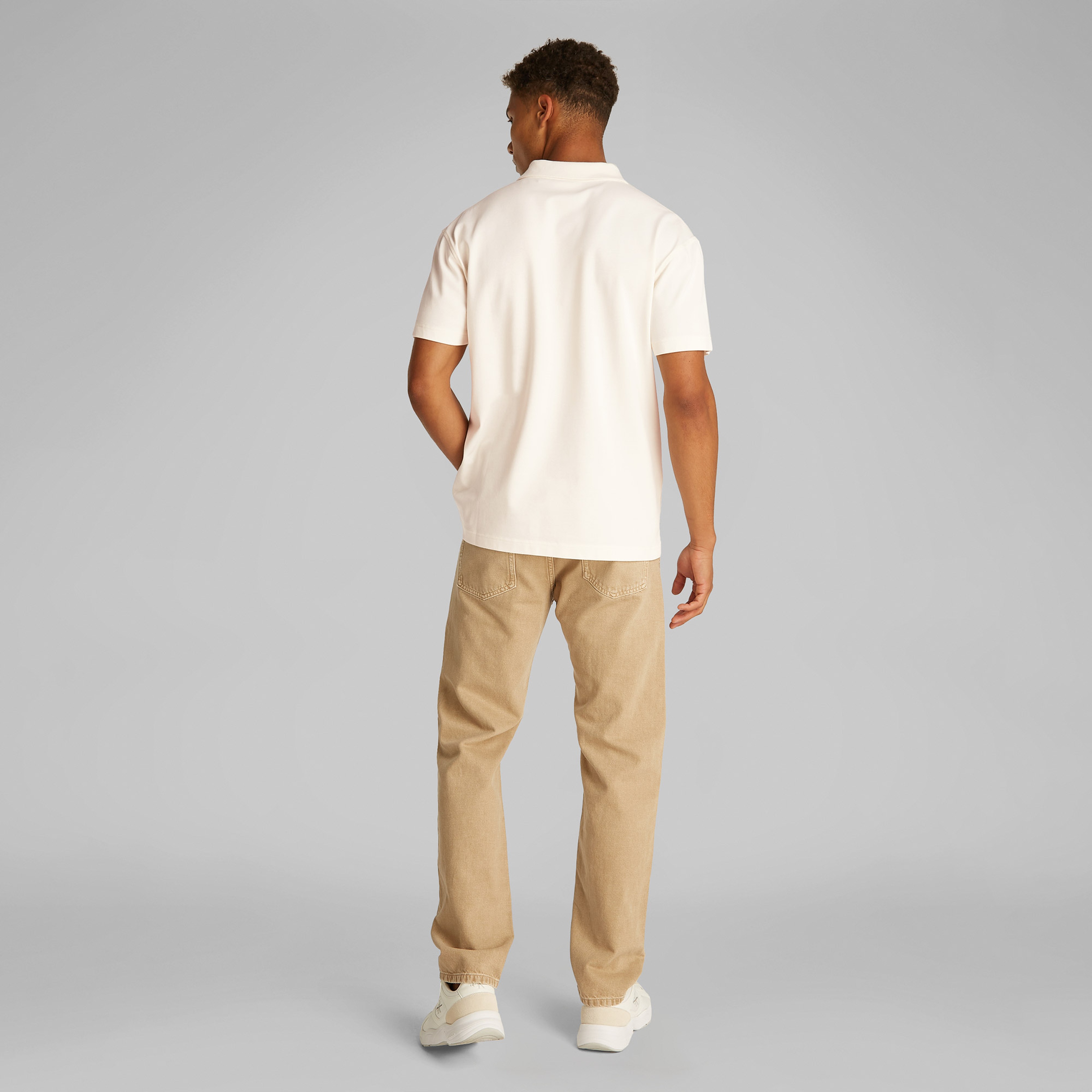 Calvin Klein Erkek Beyaz Polo