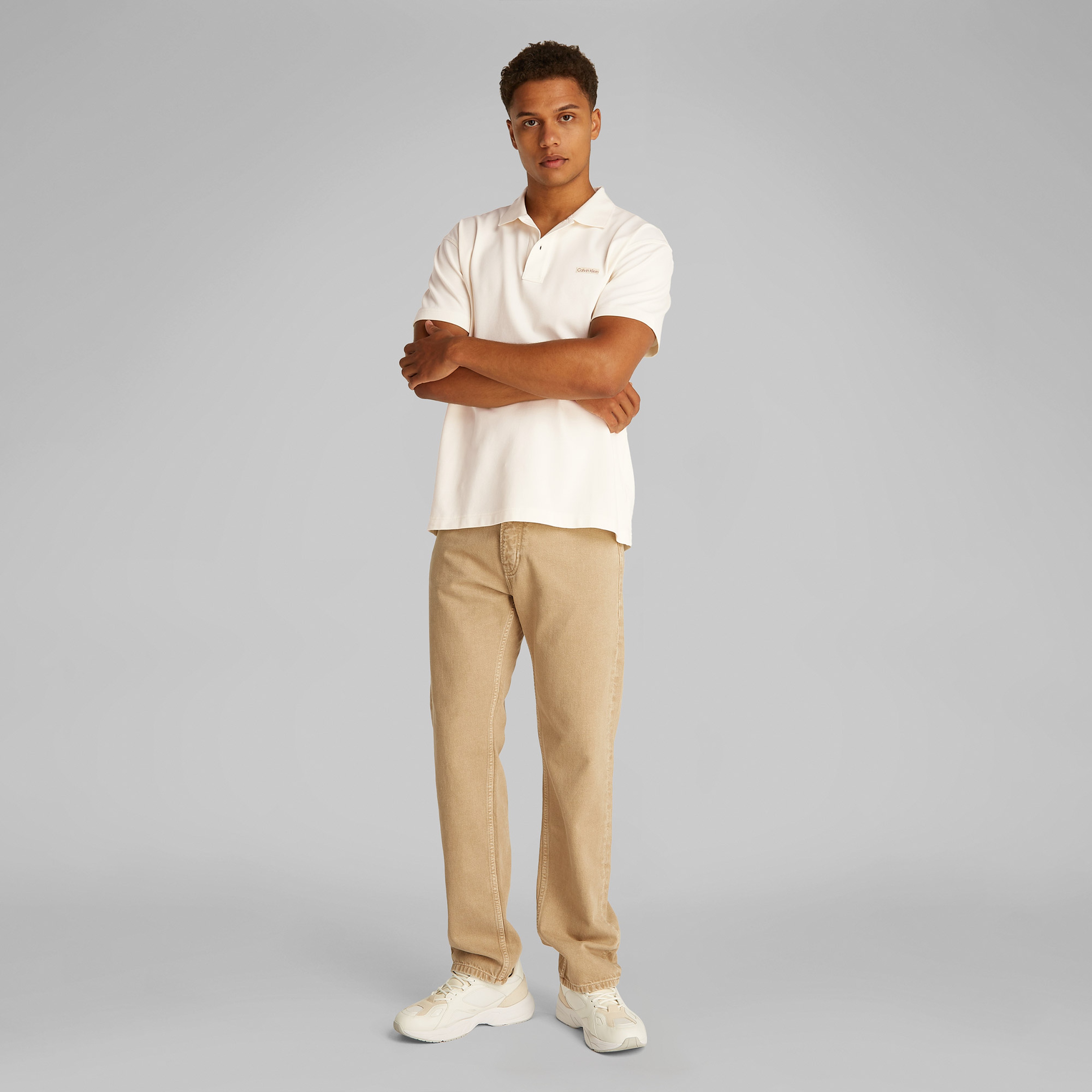 Calvin Klein Erkek Beyaz Polo