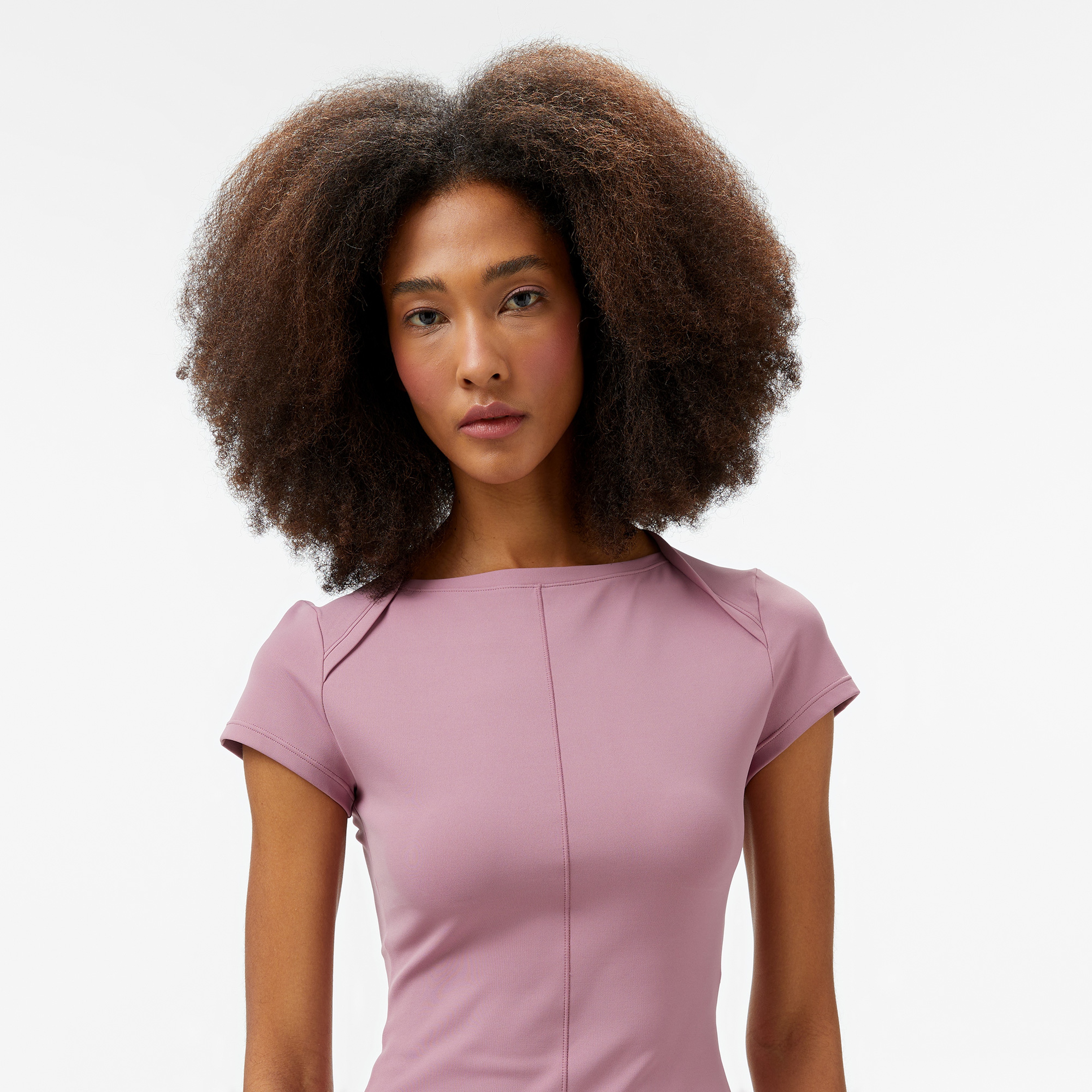 Nike Dri-Fit Zenvy Kadın Mor T-Shirt