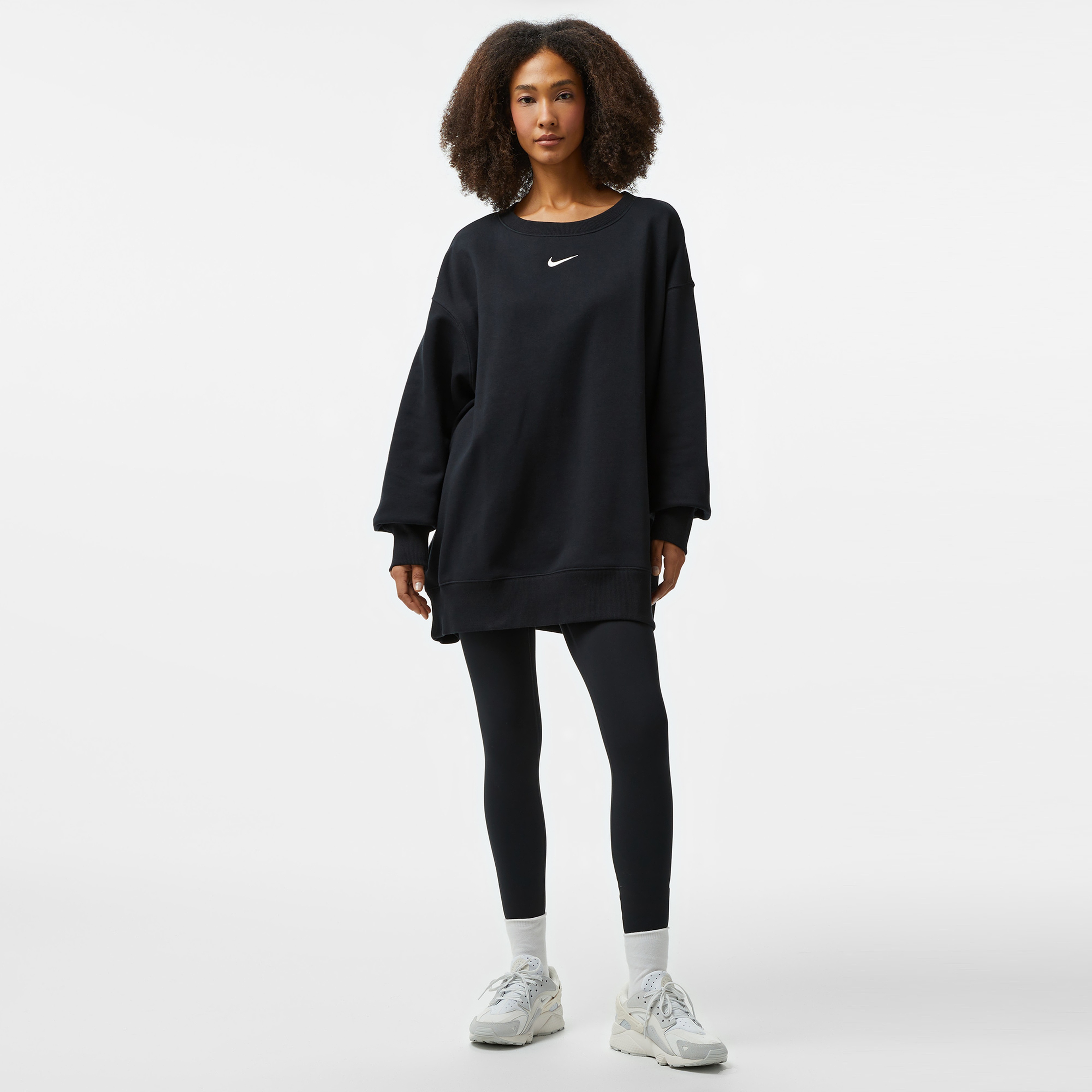 Nike Sportswear Phoenix Fleece Kadın Siyah Sweatshirt