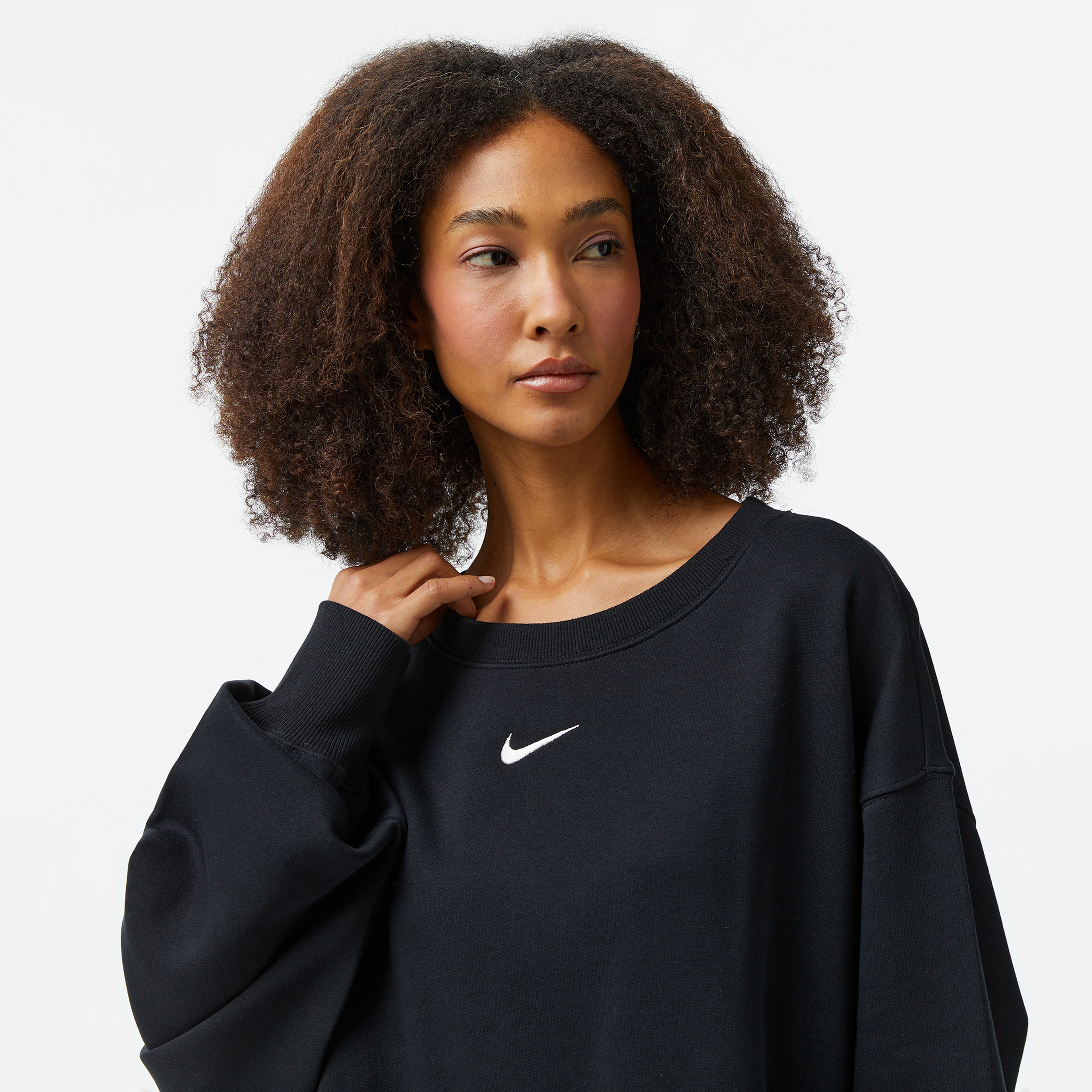Nike Sportswear Phoenix Fleece Kadın Siyah Sweatshirt