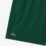 Erkek Regular Fit Desenli Yeşil Mayo