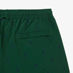 Erkek Regular Fit Desenli Yeşil Mayo