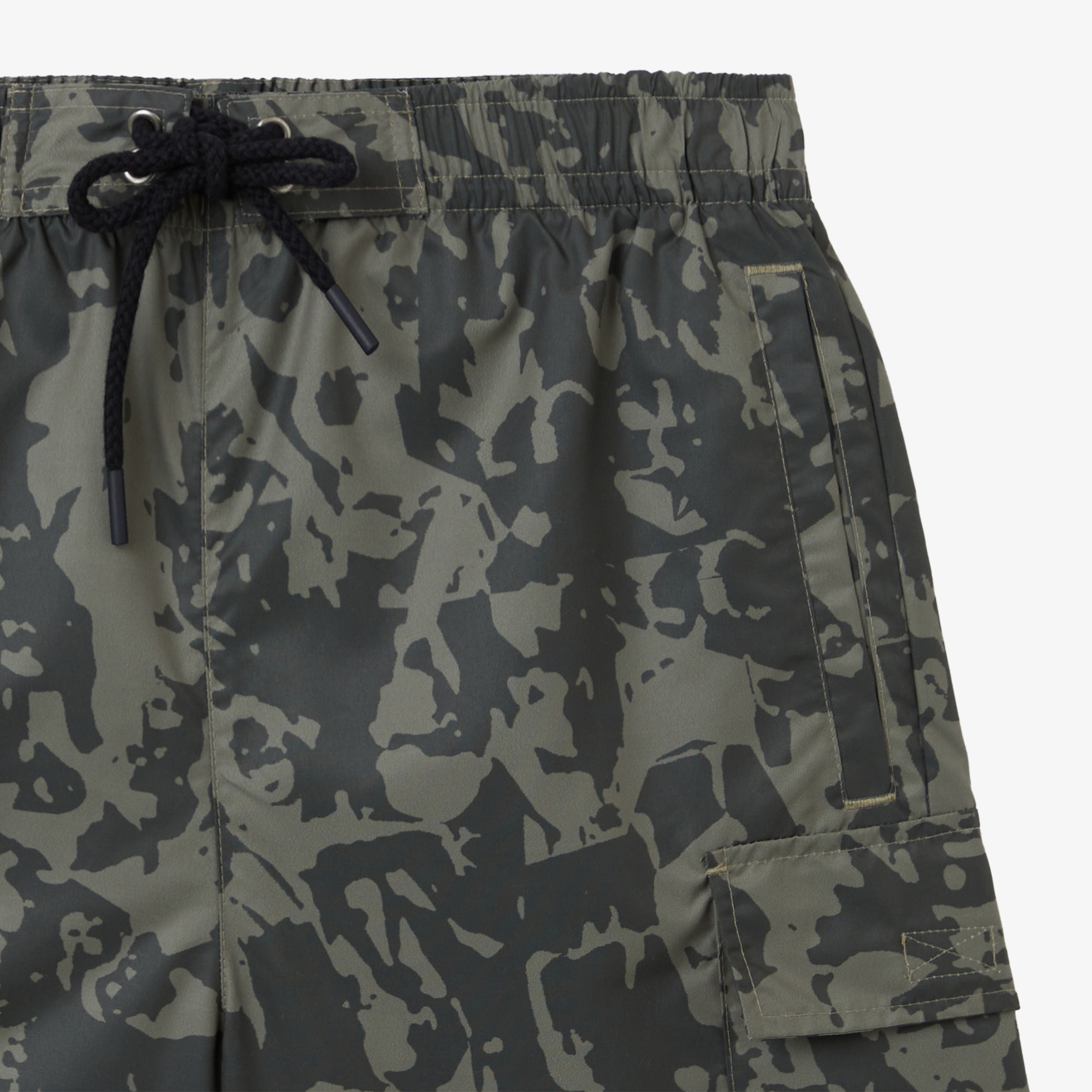 Erkek Regular Fit Desenli Haki Mayo