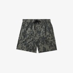 Erkek Regular Fit Desenli Haki Mayo