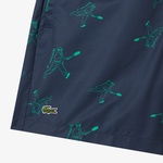 Erkek Regular Fit Desenli Lacivert Mayo