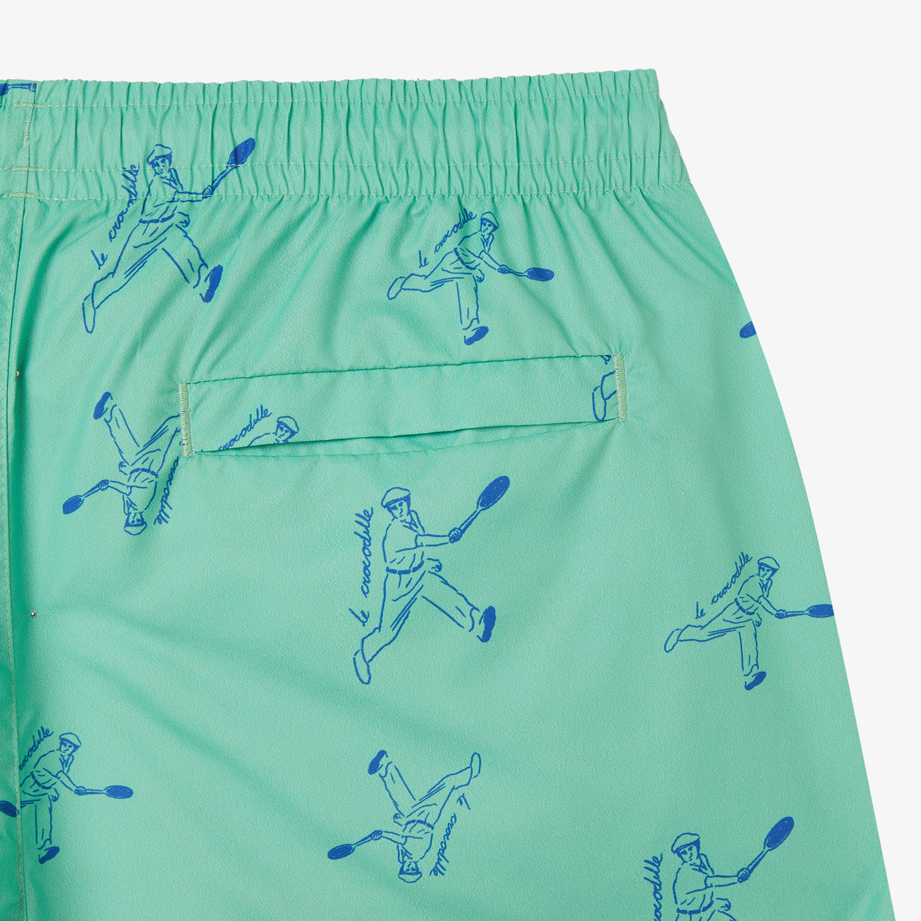 Erkek Regular Fit Desenli Yeşil Mayo