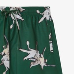 Erkek Regular Fit Desenli Yeşil Mayo