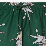 Erkek Regular Fit Desenli Yeşil Mayo