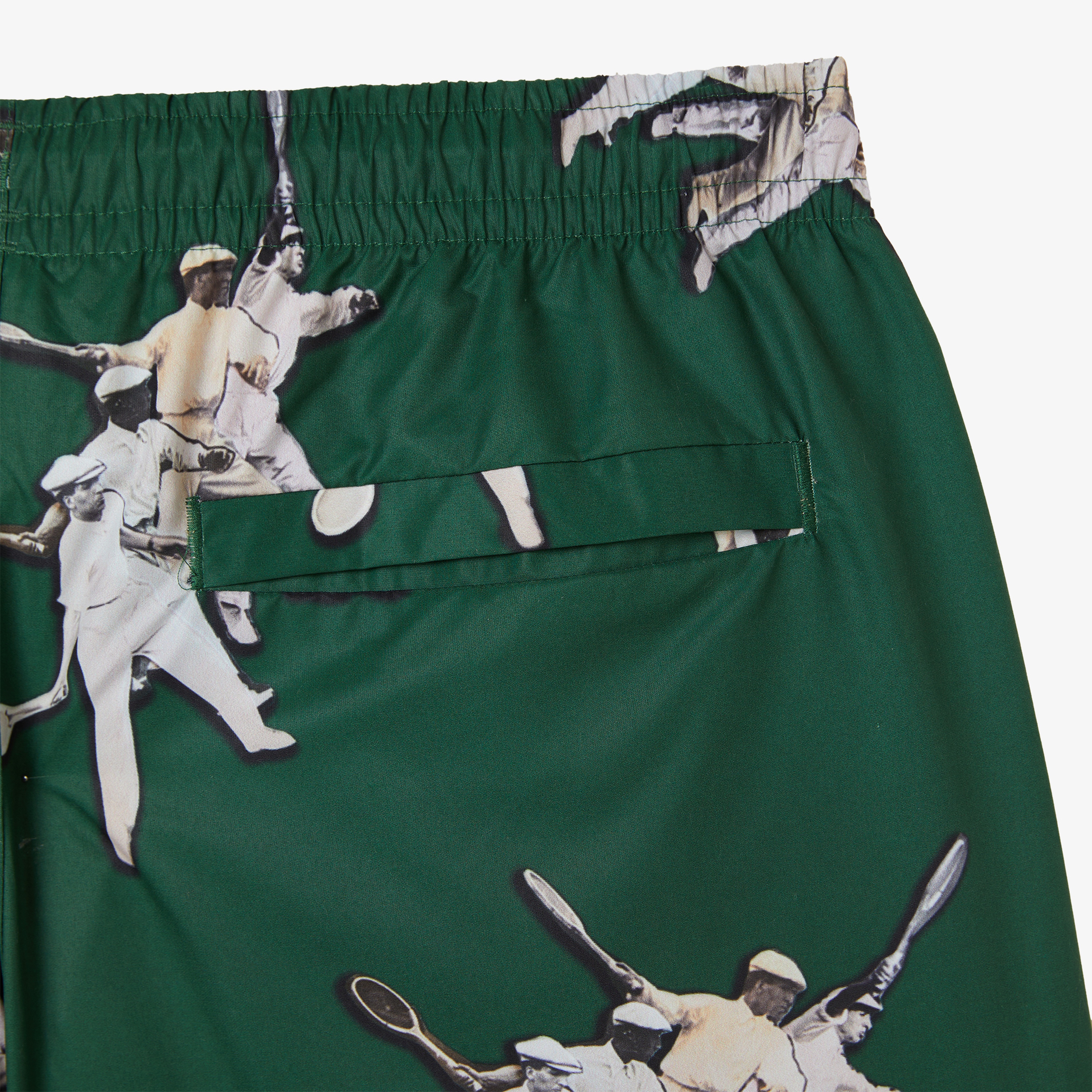 Erkek Regular Fit Desenli Yeşil Mayo