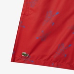 Erkek Regular Fit Desenli Kırmızı Mayo