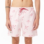 Erkek Regular Fit Desenli Pembe Mayo