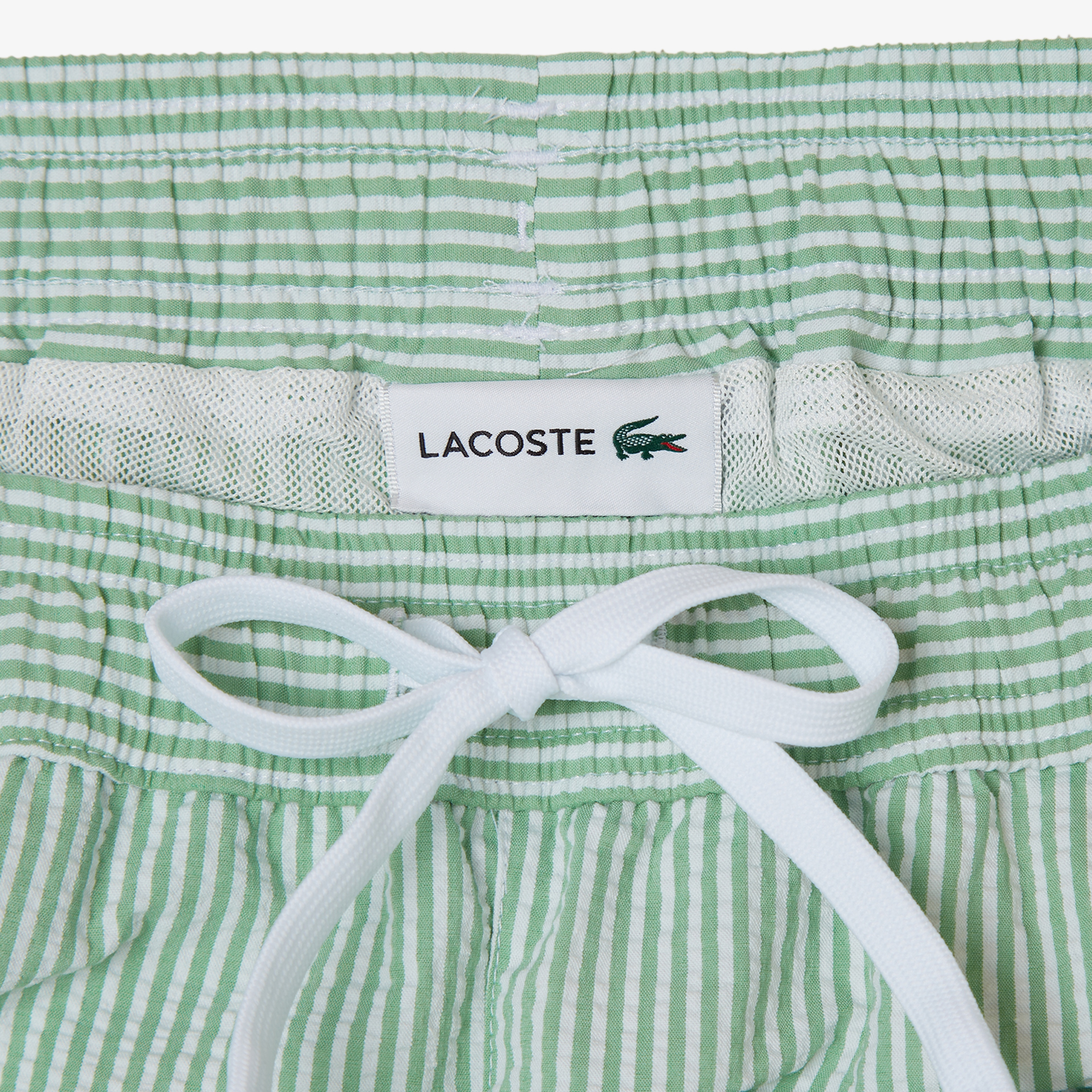 Lacoste Erkek Çizgili Yeşil Mayo