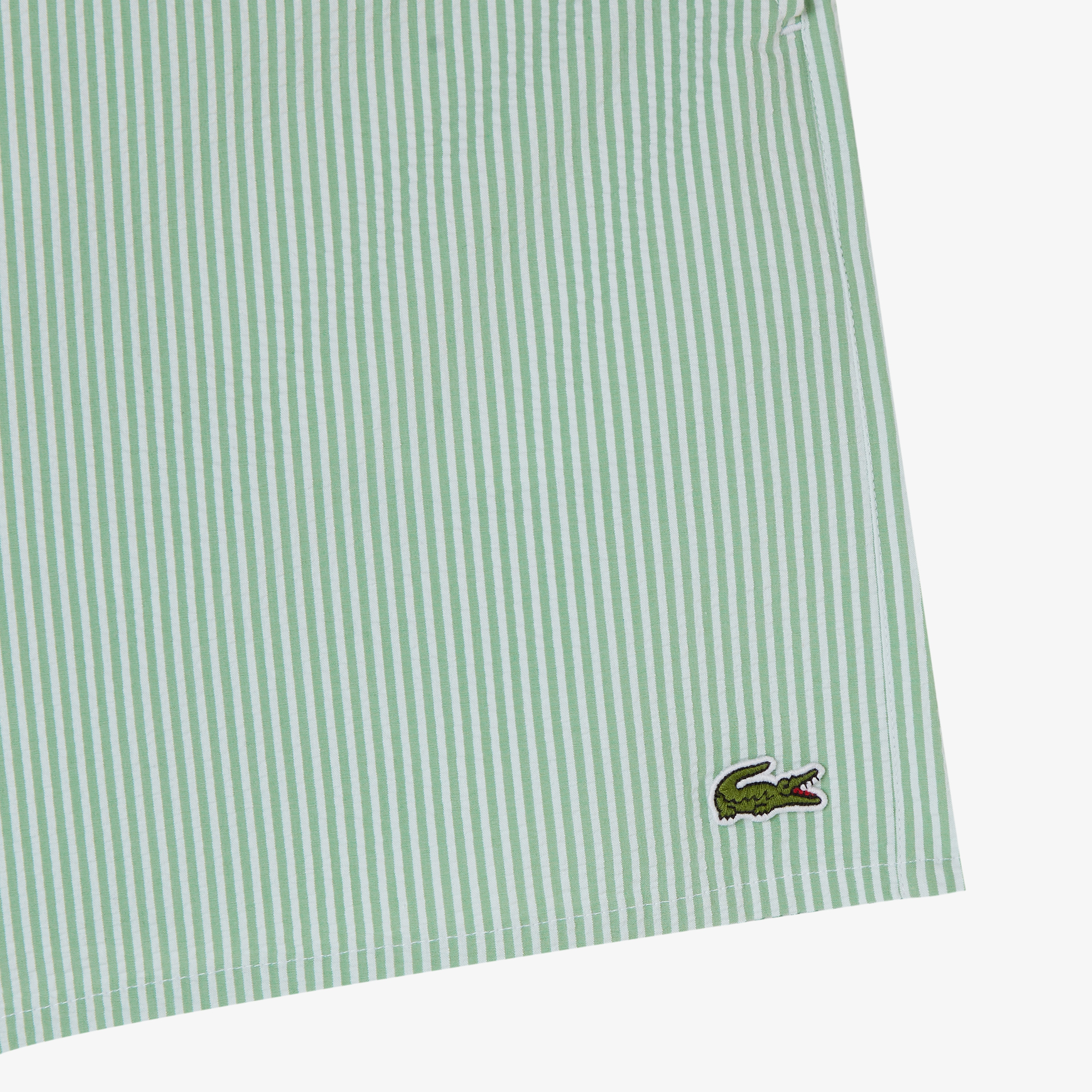 Lacoste Erkek Çizgili Yeşil Mayo