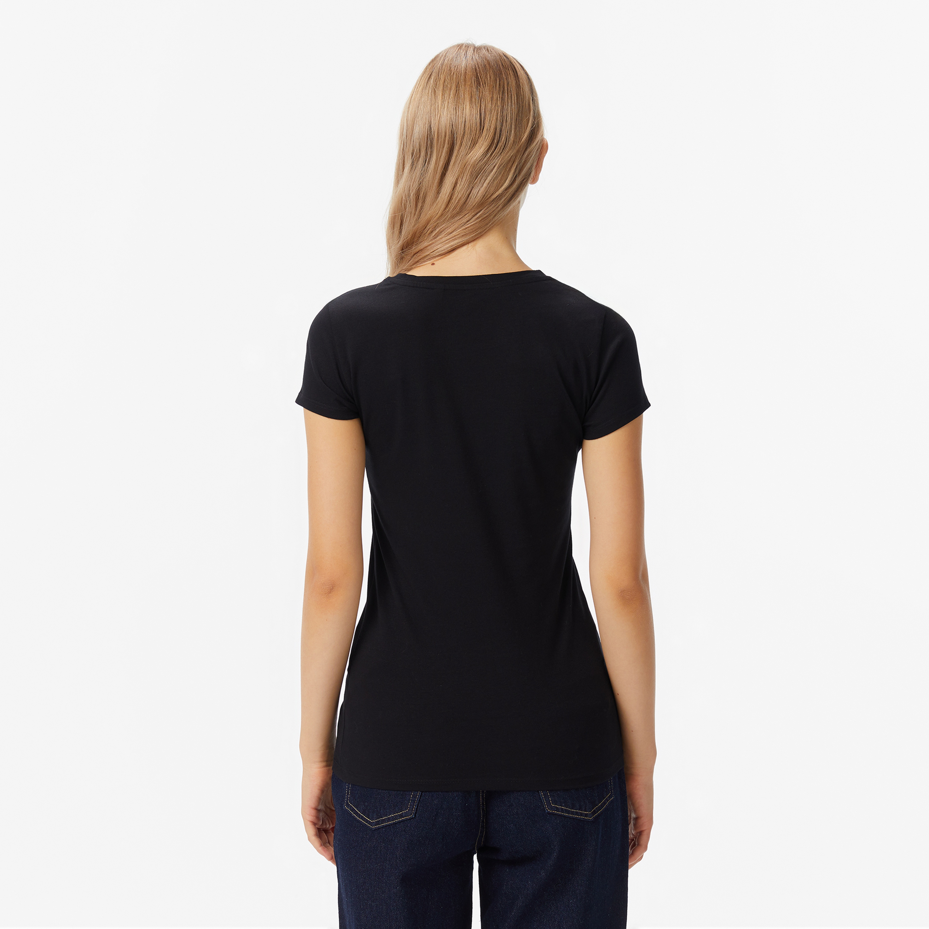 Guess Kadın Siyah T-Shirt