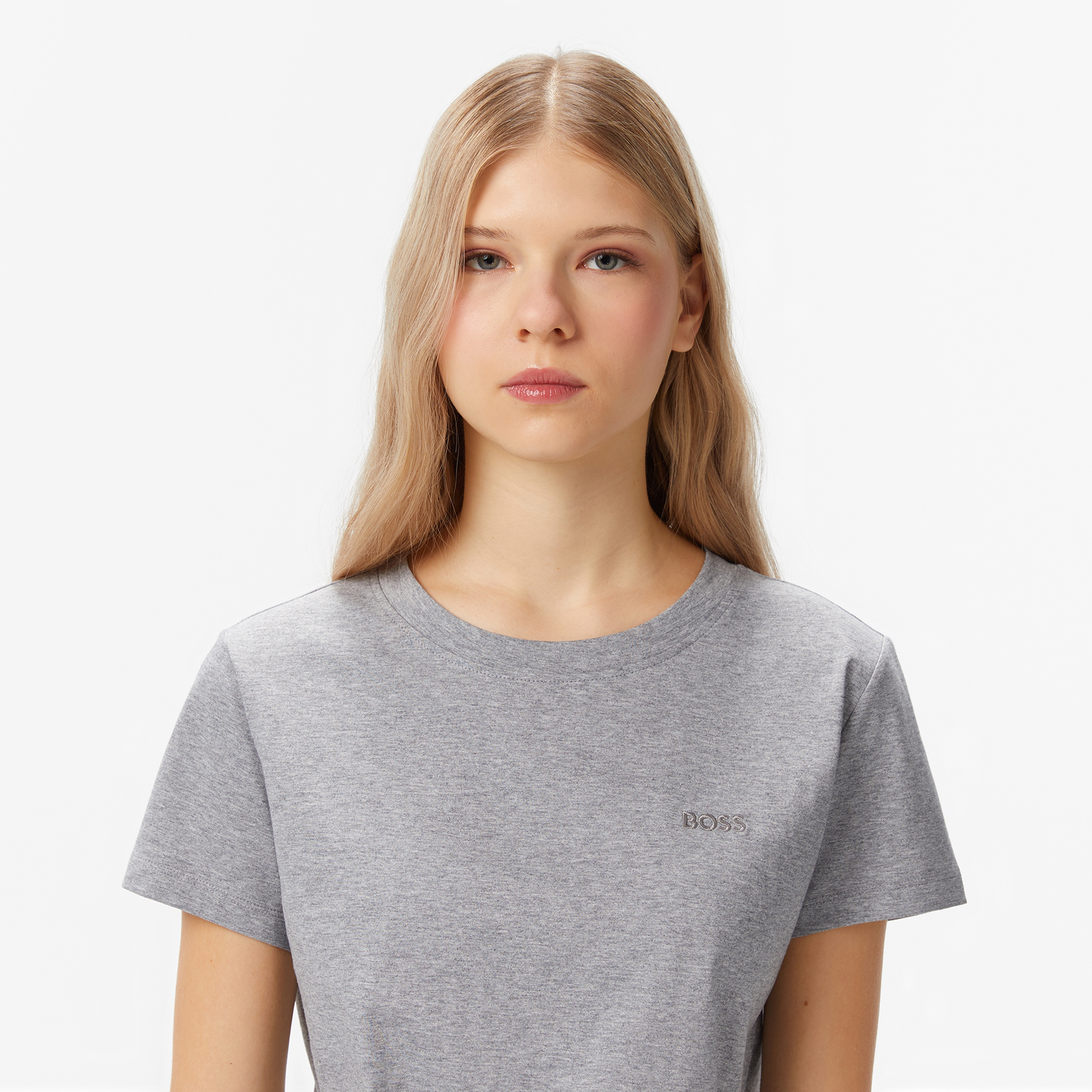 Boss Kadın Gri T-Shirt