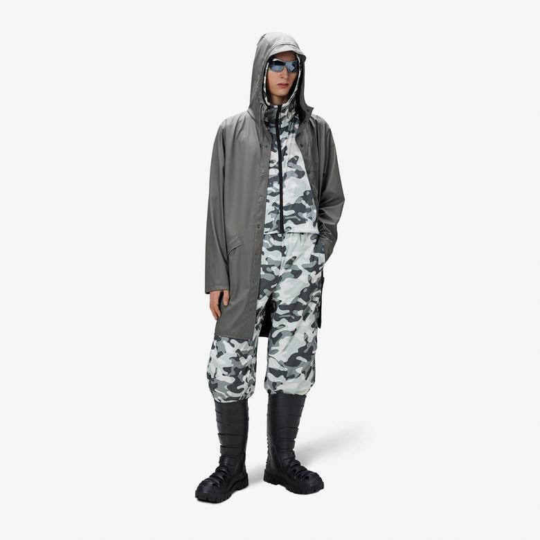 Rains Unisex Gri Yağmurluk